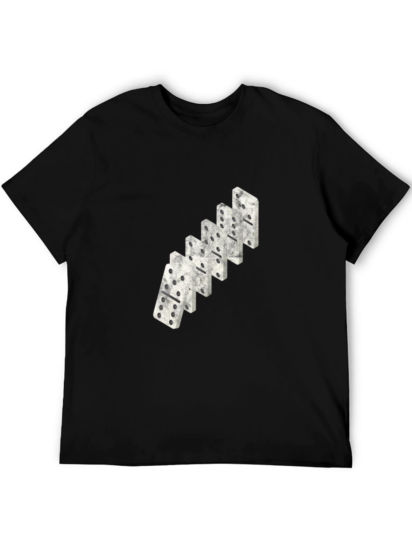 Domino Stack Graphic Tee - Black Casual T-Shirt