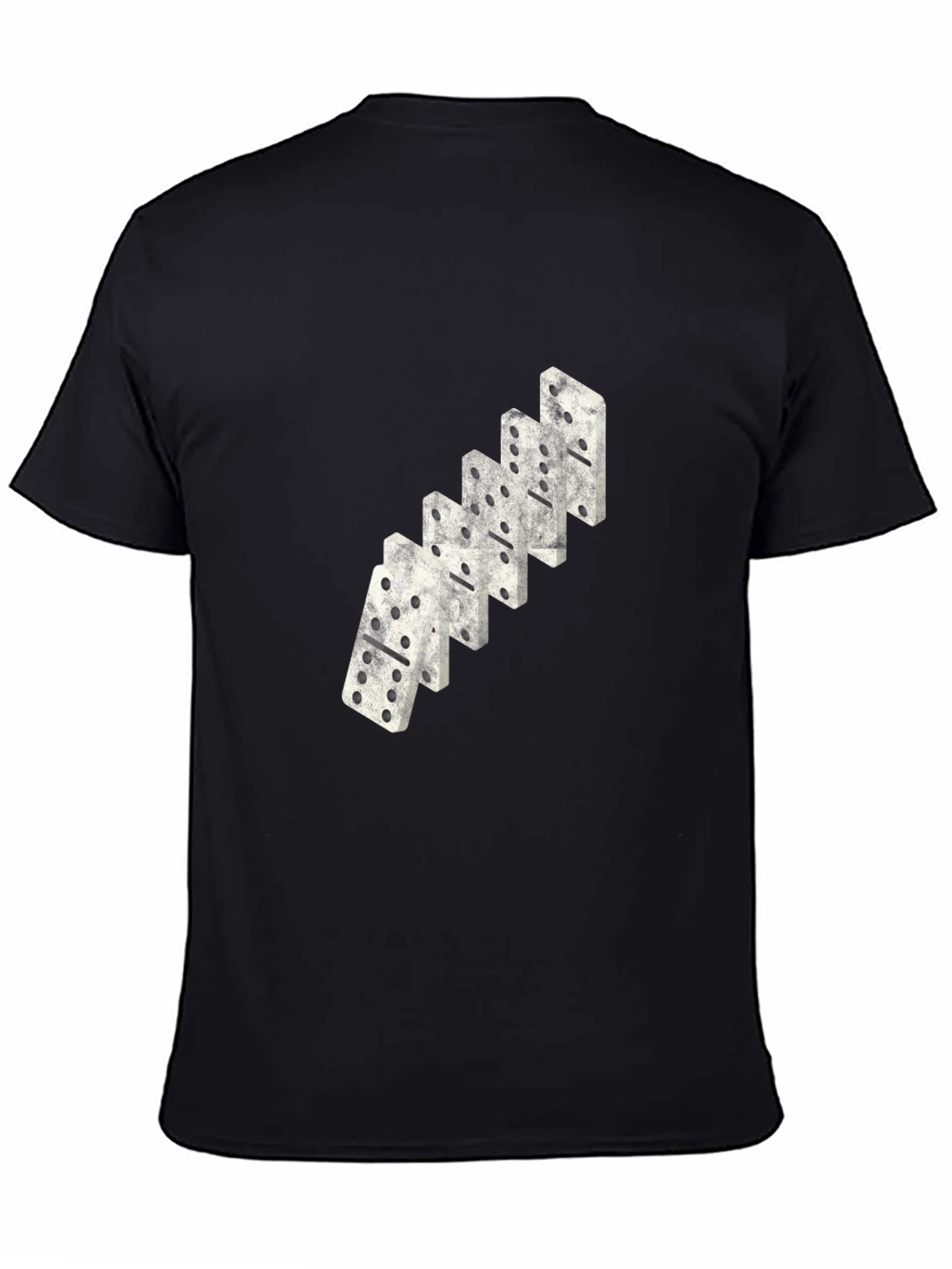 Domino Stack Graphic Tee - Black Casual T-Shirt