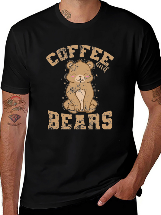 Coffee and Bears Graphic T-Shirt