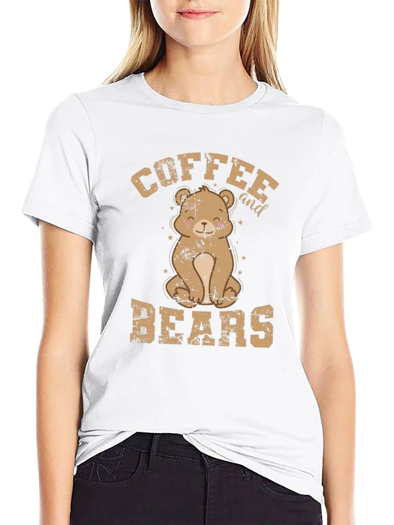 Coffee and Bears Graphic T-Shirt