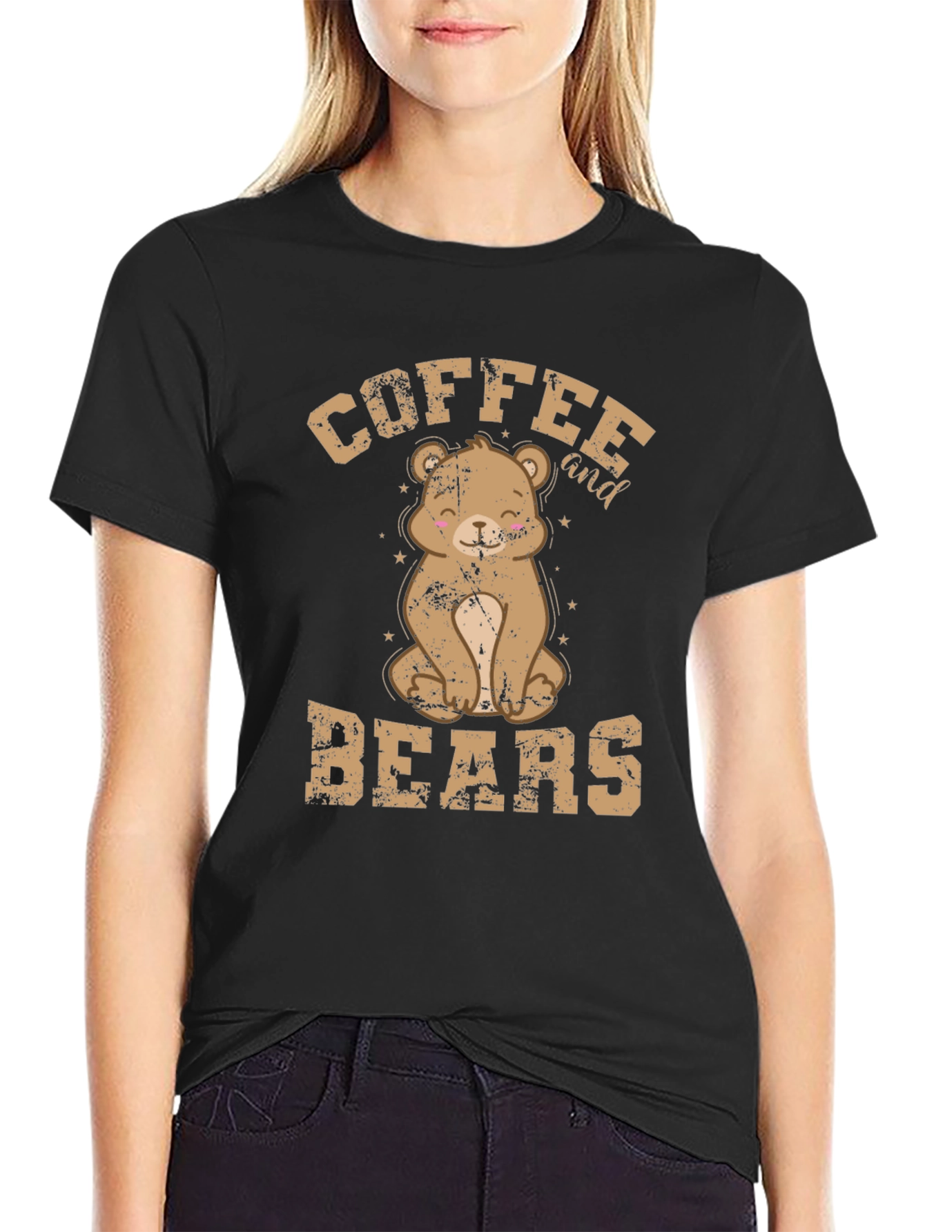 Coffee and Bears Graphic T-Shirt