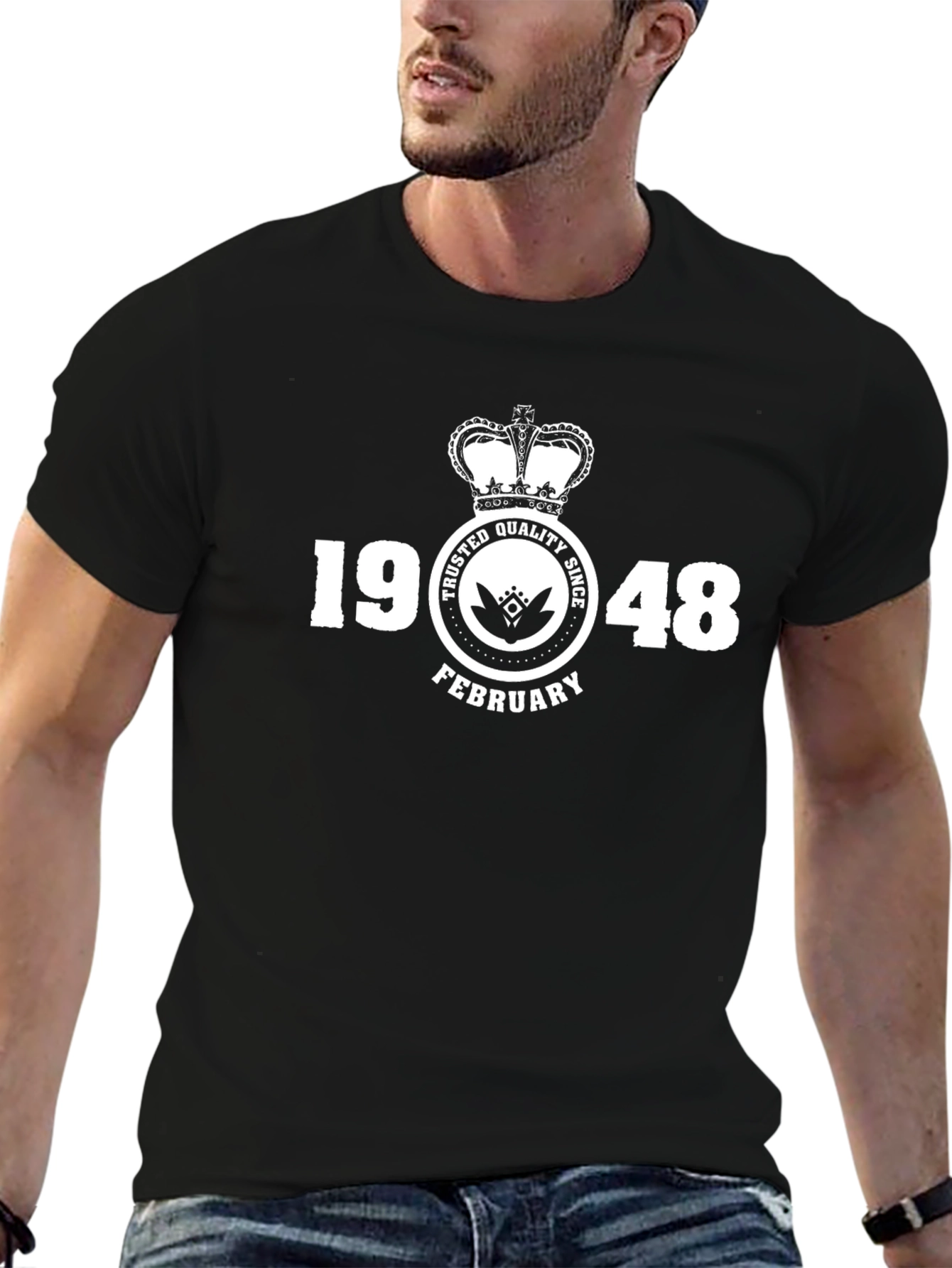 1948 February Black T-Shirt