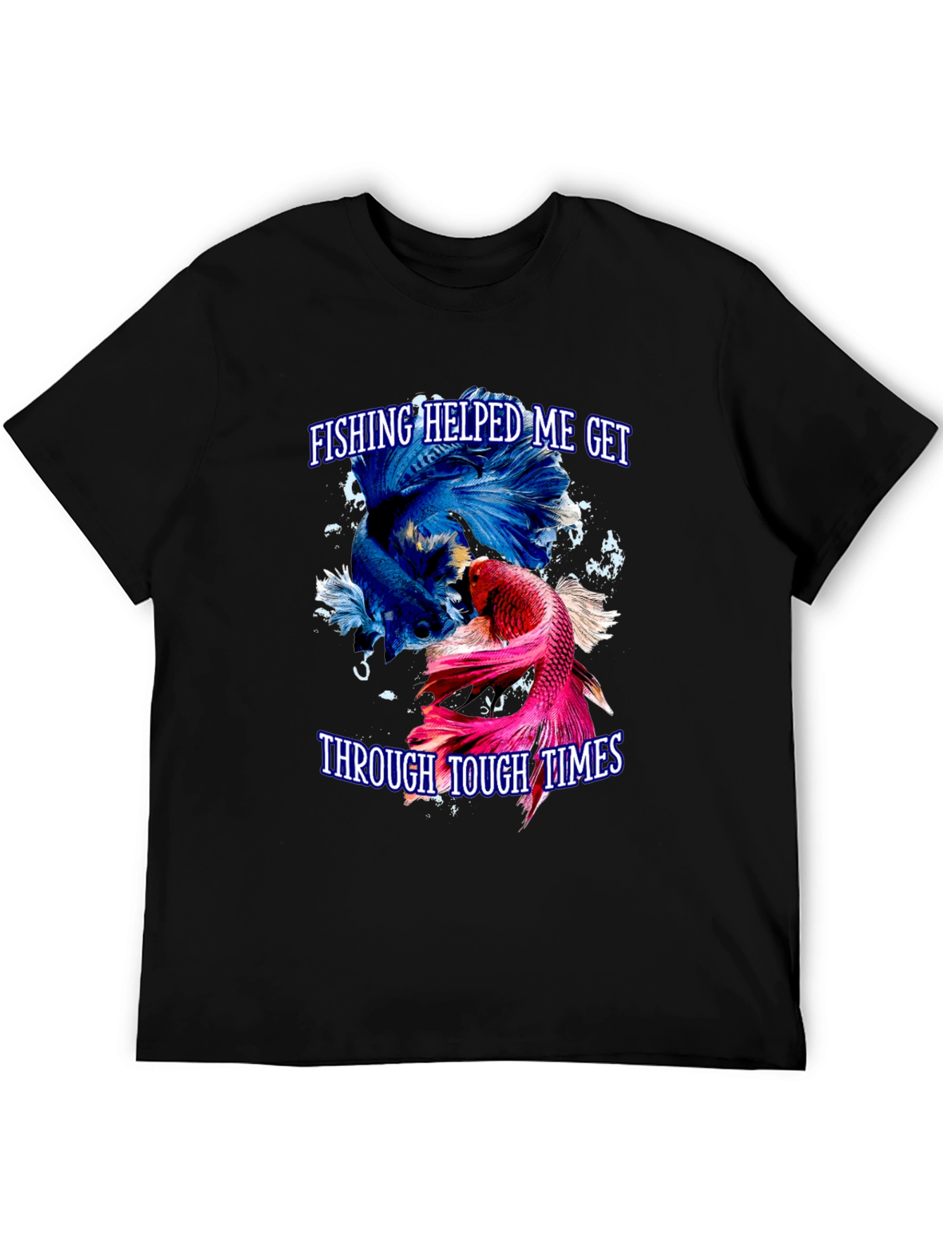 Fishing Helps Me T-Shirt