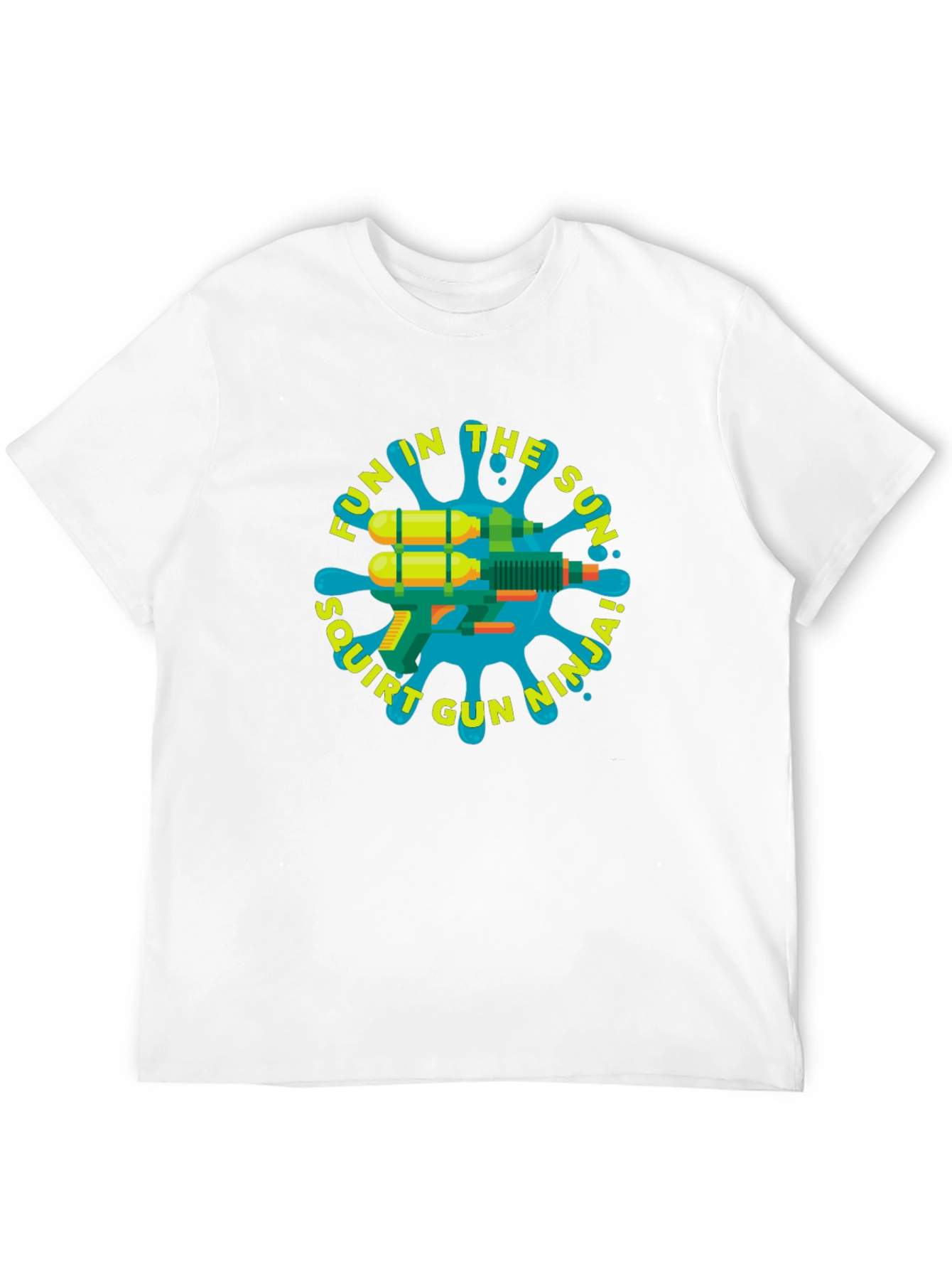 Fun in the Sun Squirt Gun Ninja Graphic Tee