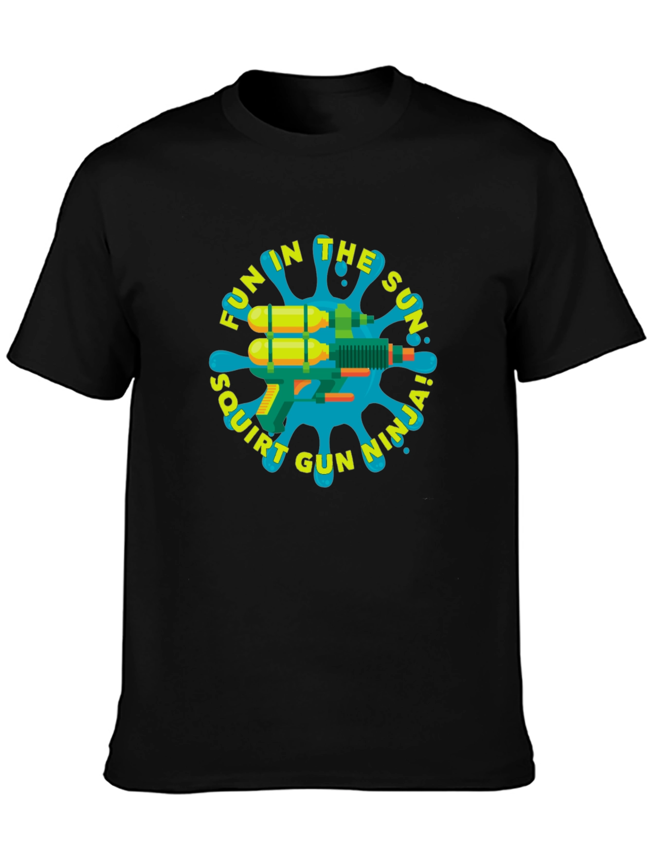 Fun in the Sun Squirt Gun Ninja Graphic Tee