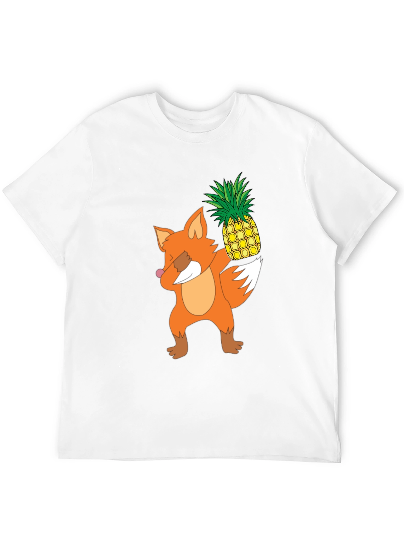 Fox Pineapple Dabbing Graphic Tee