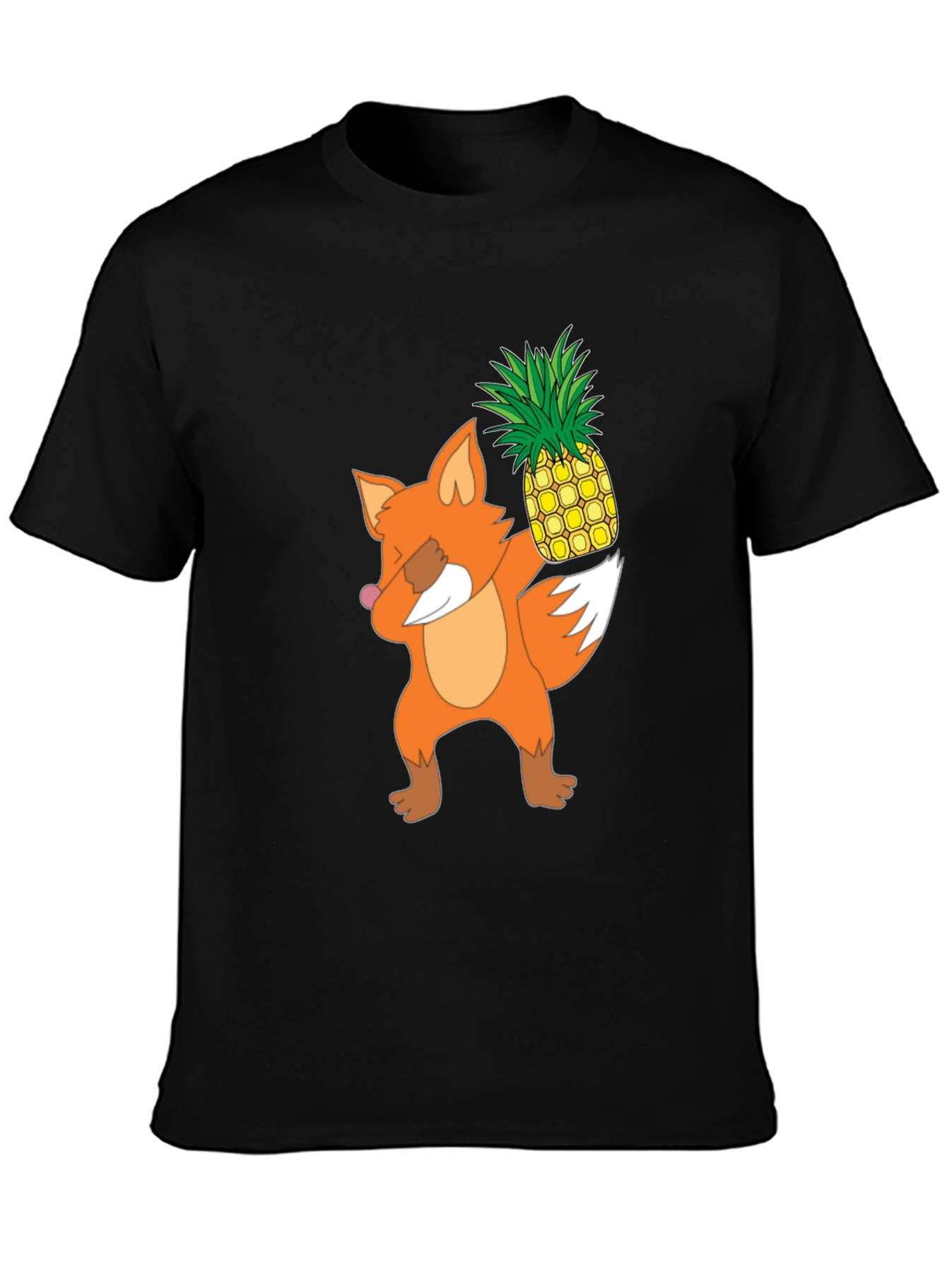 Fox Pineapple Dabbing Graphic Tee