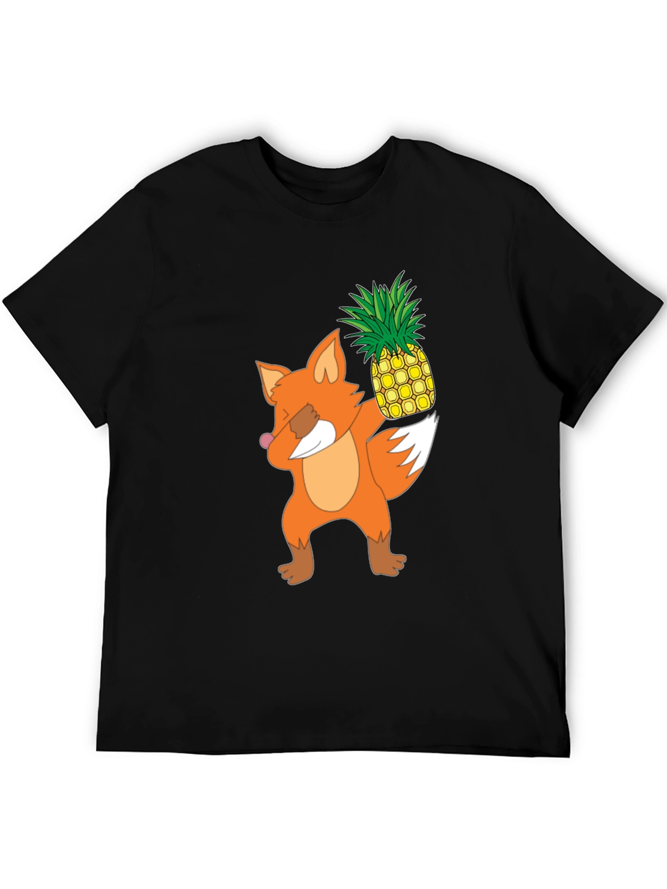 Fox Pineapple Dabbing Graphic Tee