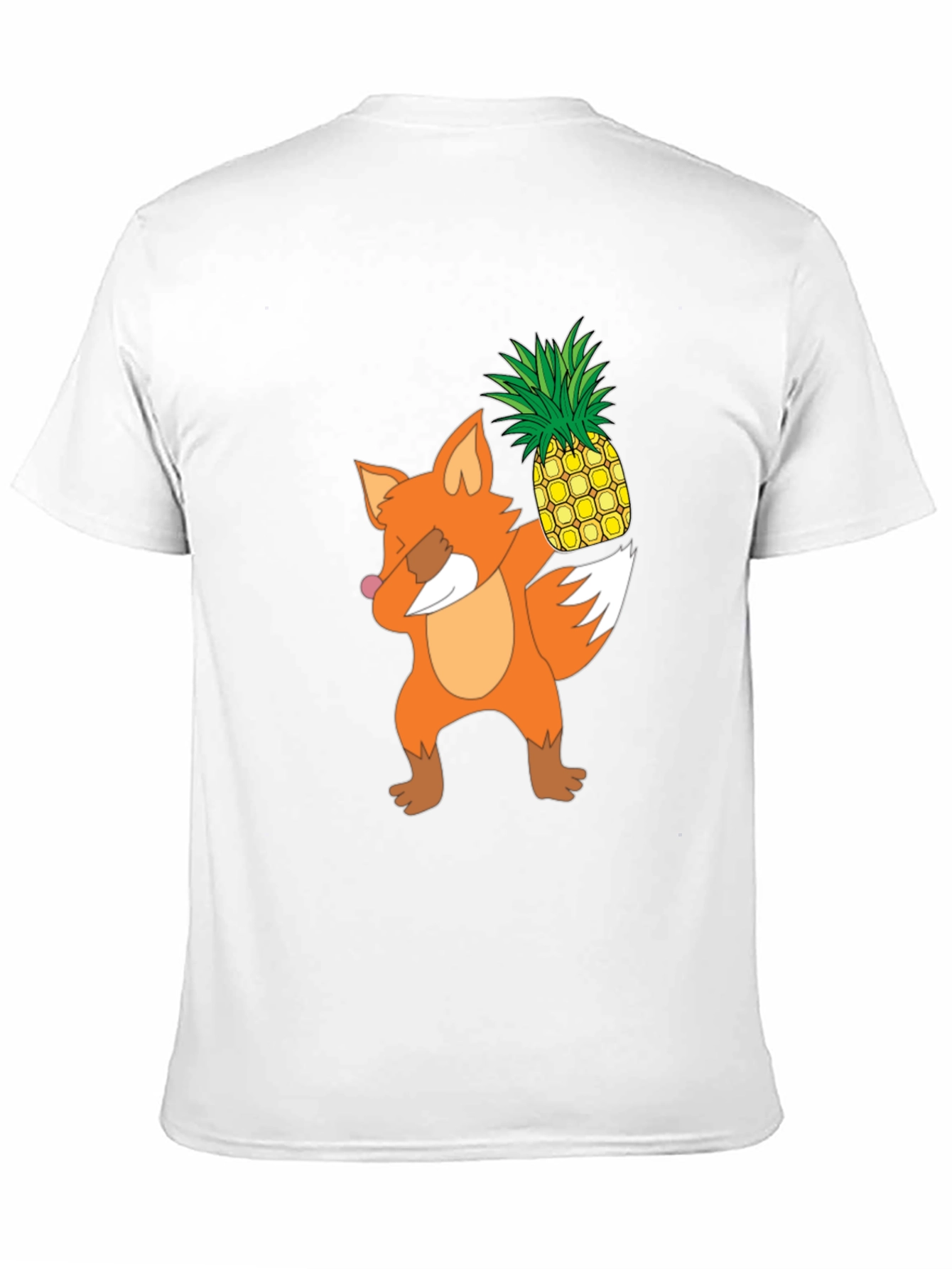 Fox Pineapple Dabbing Graphic Tee