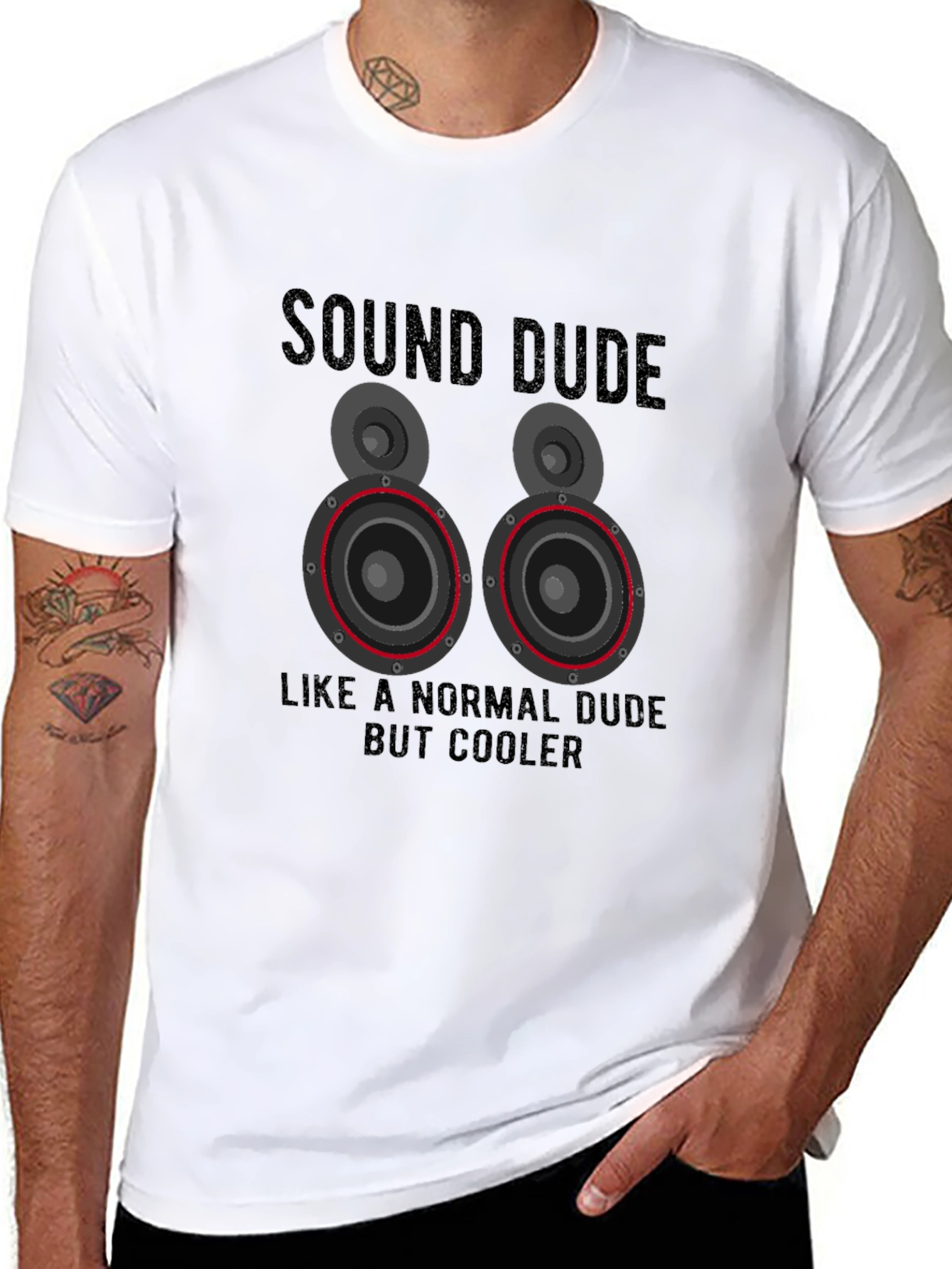 Sound Dude Graphic T-Shirt - Cool Speaker Design