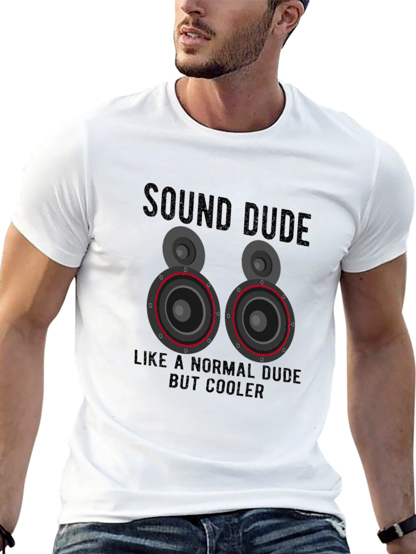 Sound Dude Graphic T-Shirt - Cool Speaker Design