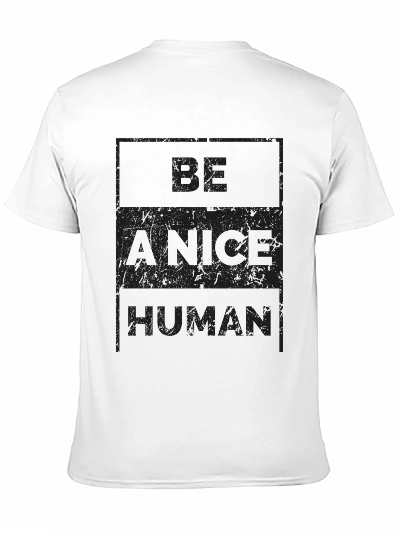 Be A Nice Human Black Graphic Tee
