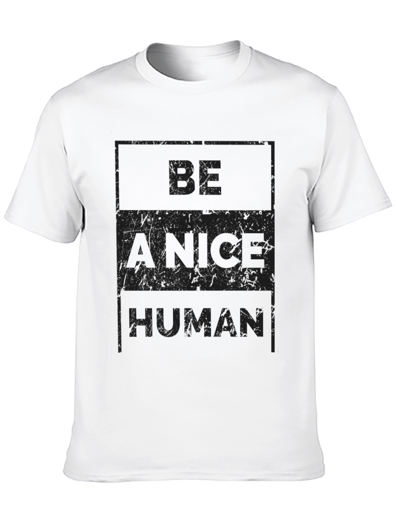 Be A Nice Human Black Graphic Tee