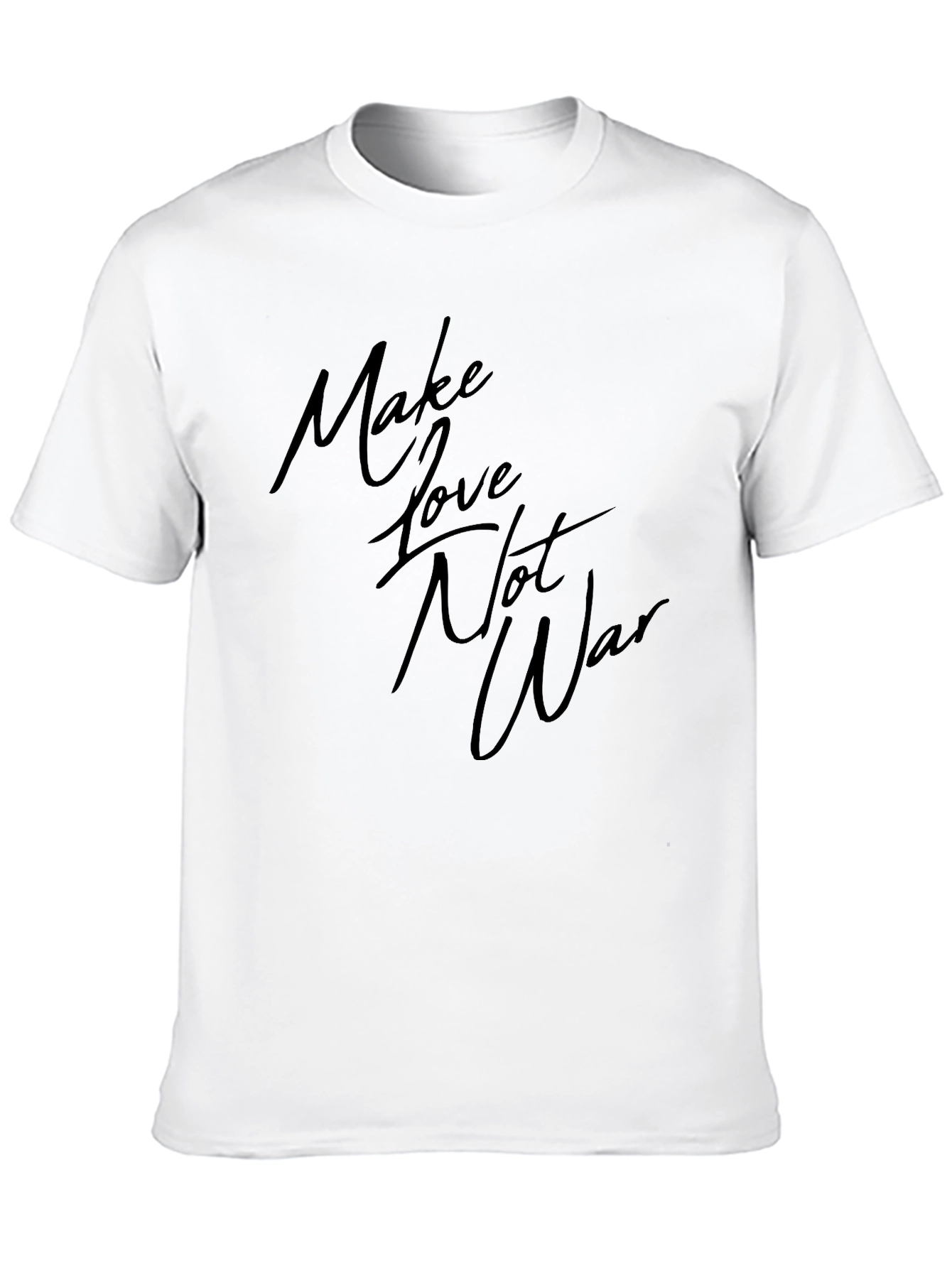 Make Love Not War Black Graphic Tee