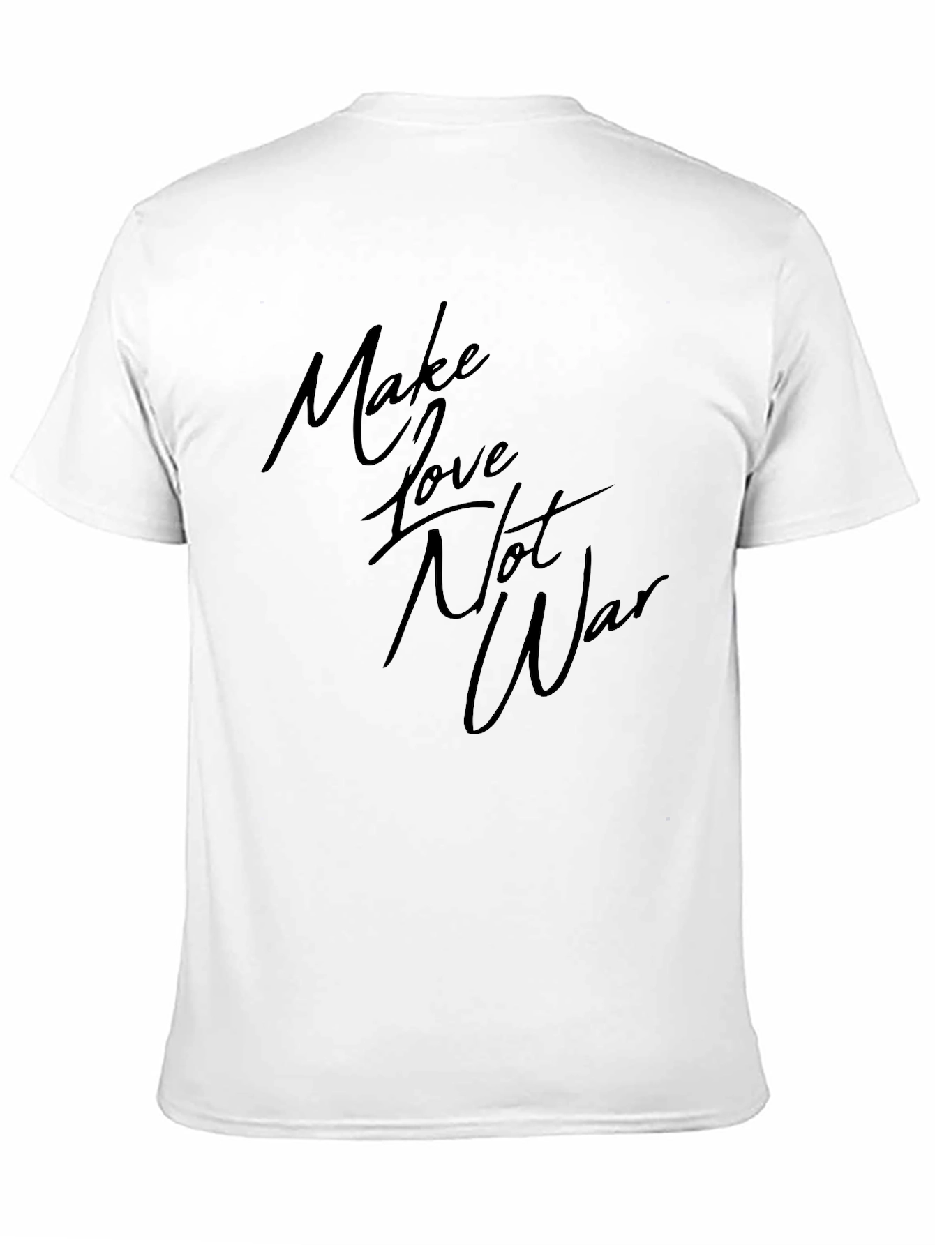 Make Love Not War Black Graphic Tee