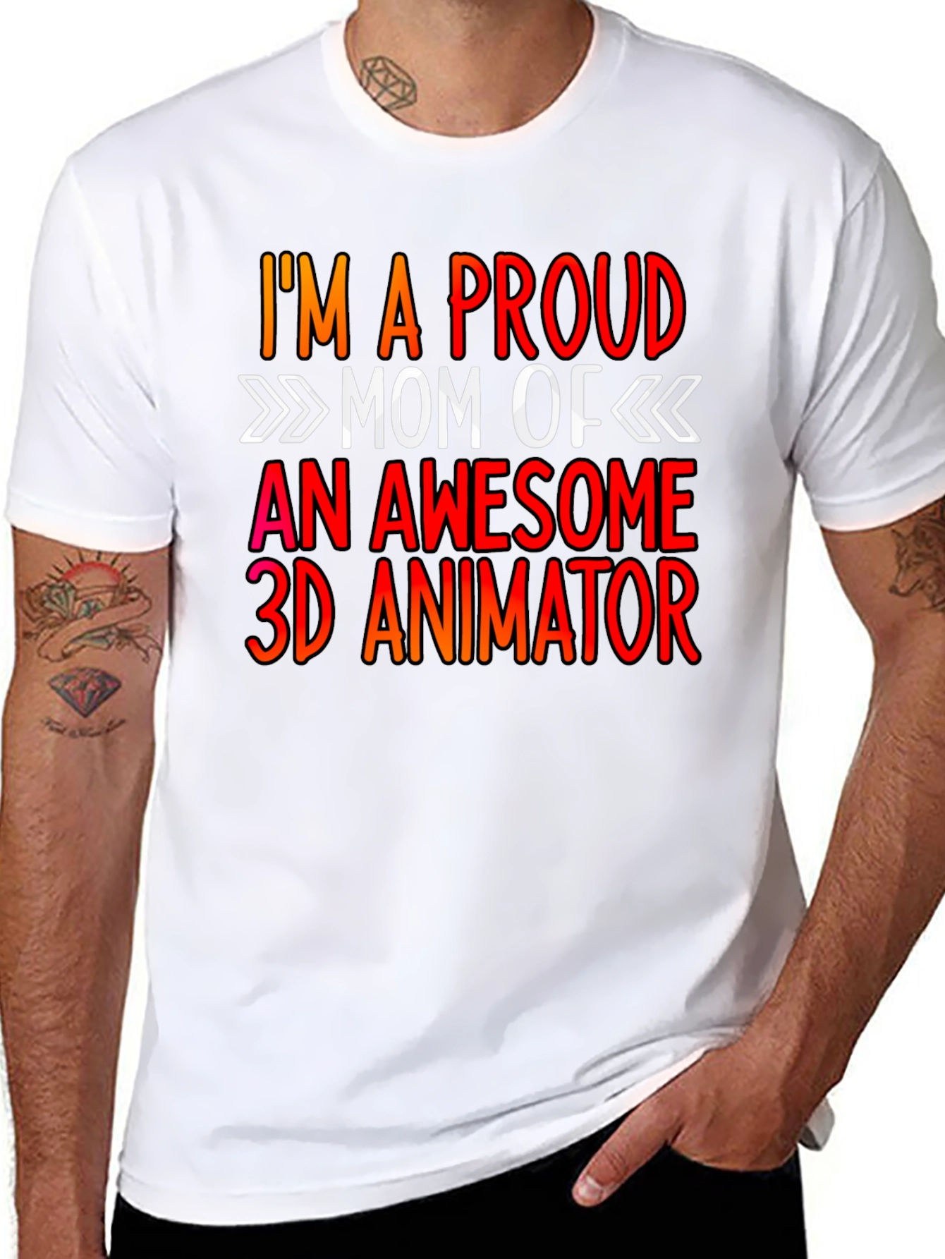 Proud Mom of a 3D Animator Graphic Tee