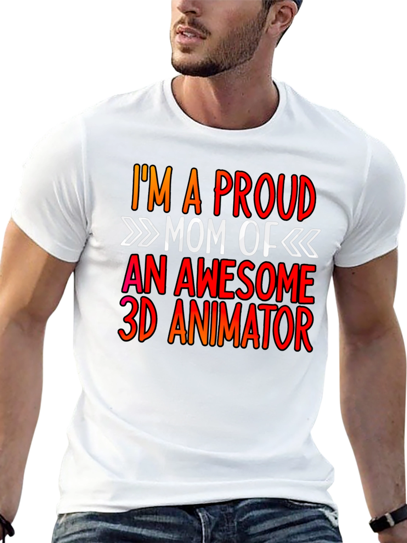 Proud Mom of a 3D Animator Graphic Tee