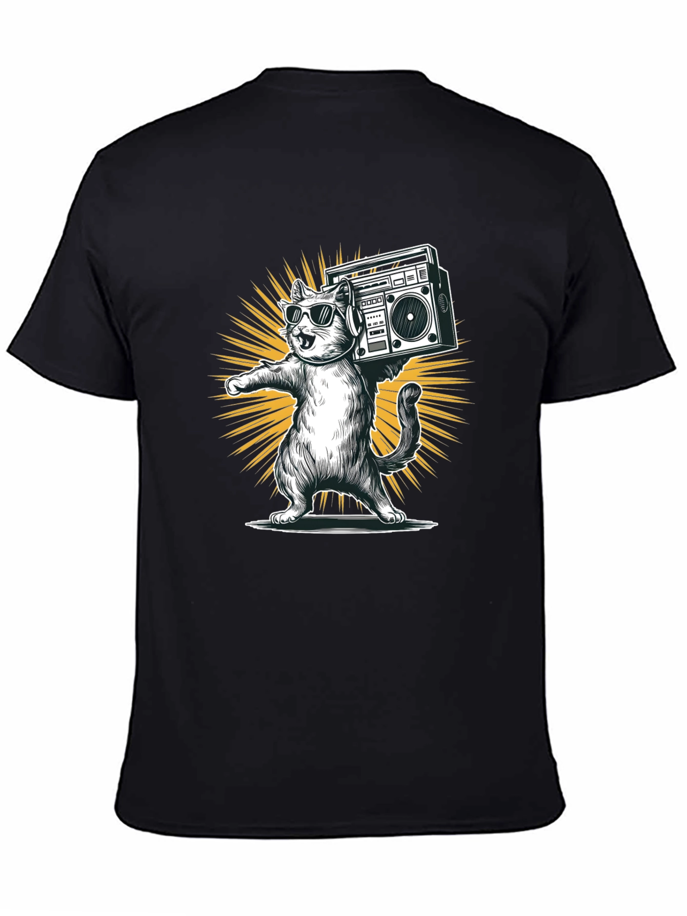 Cool Cat Boombox Graphic Tee
