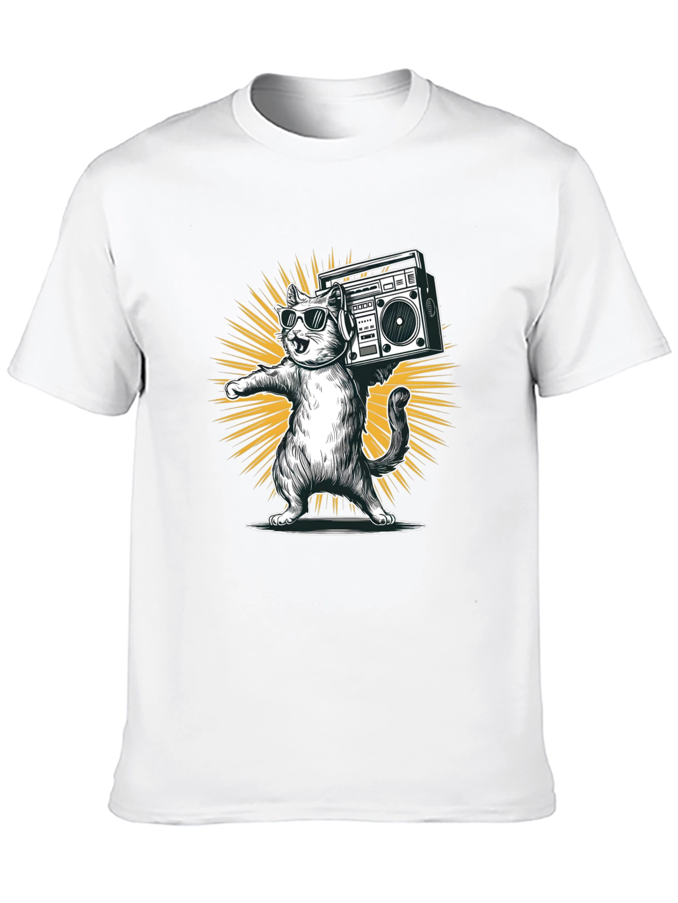 Cool Cat Boombox Graphic Tee