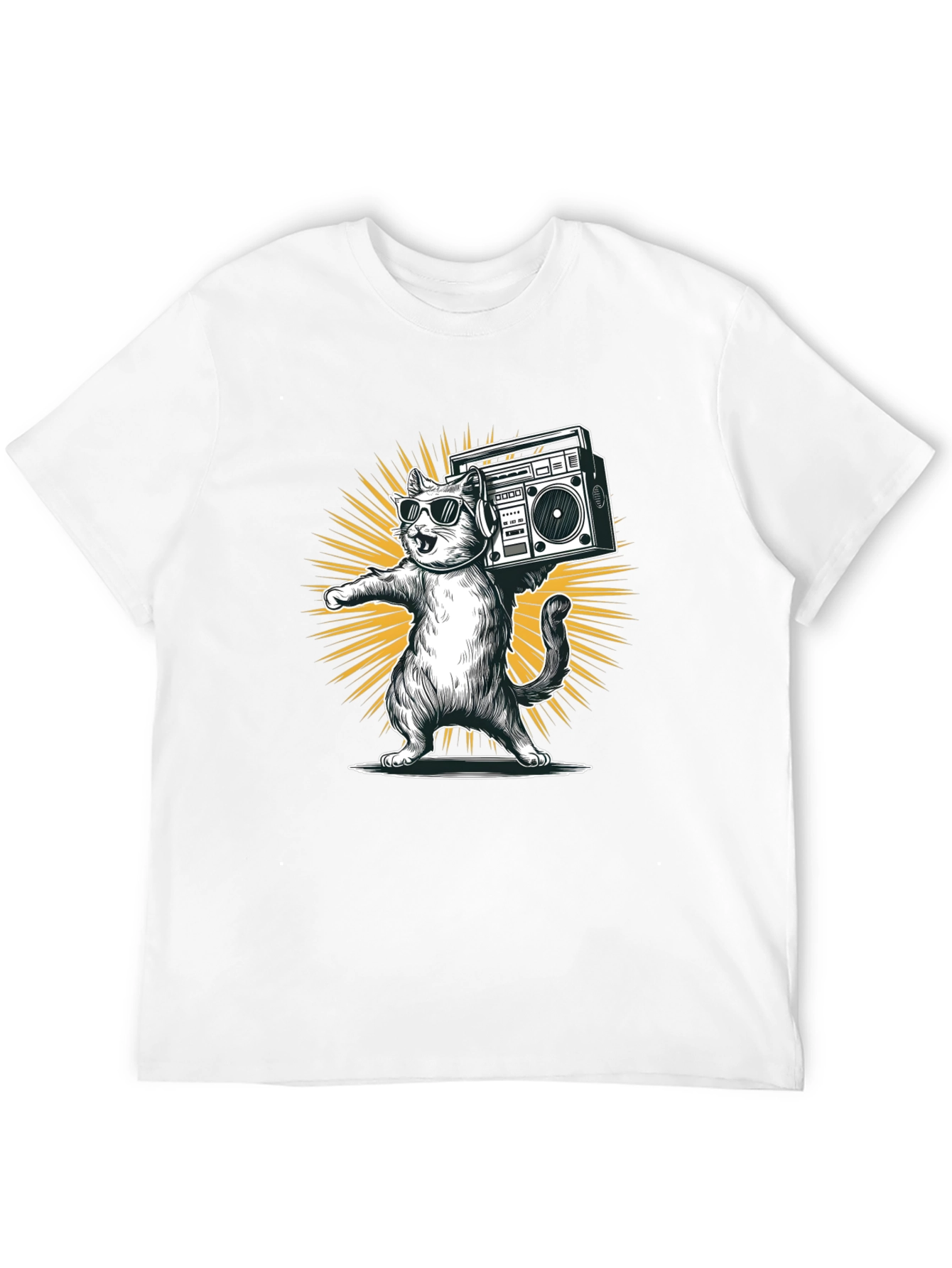 Cool Cat Boombox Graphic Tee