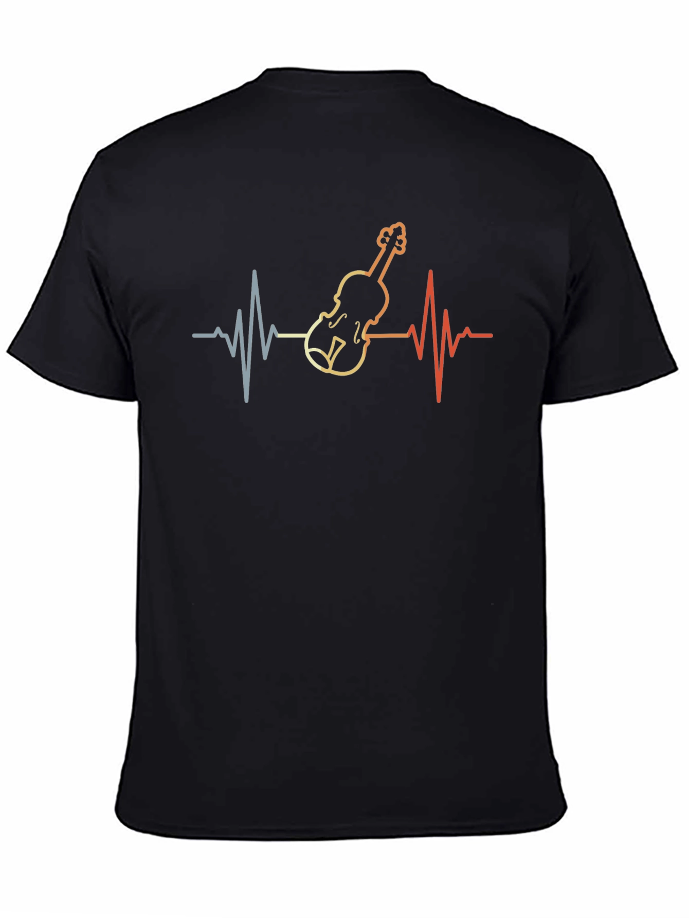 Violin Heartbeat Graphic T-Shirt