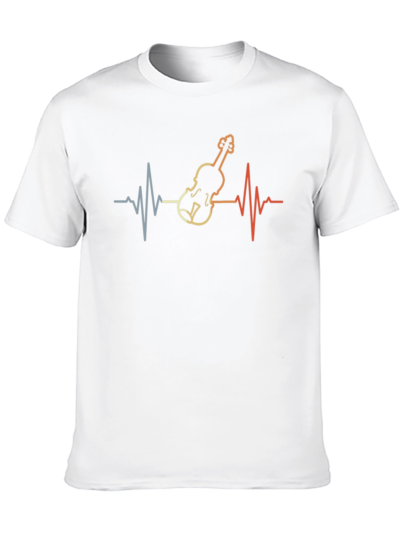 Violin Heartbeat Graphic T-Shirt