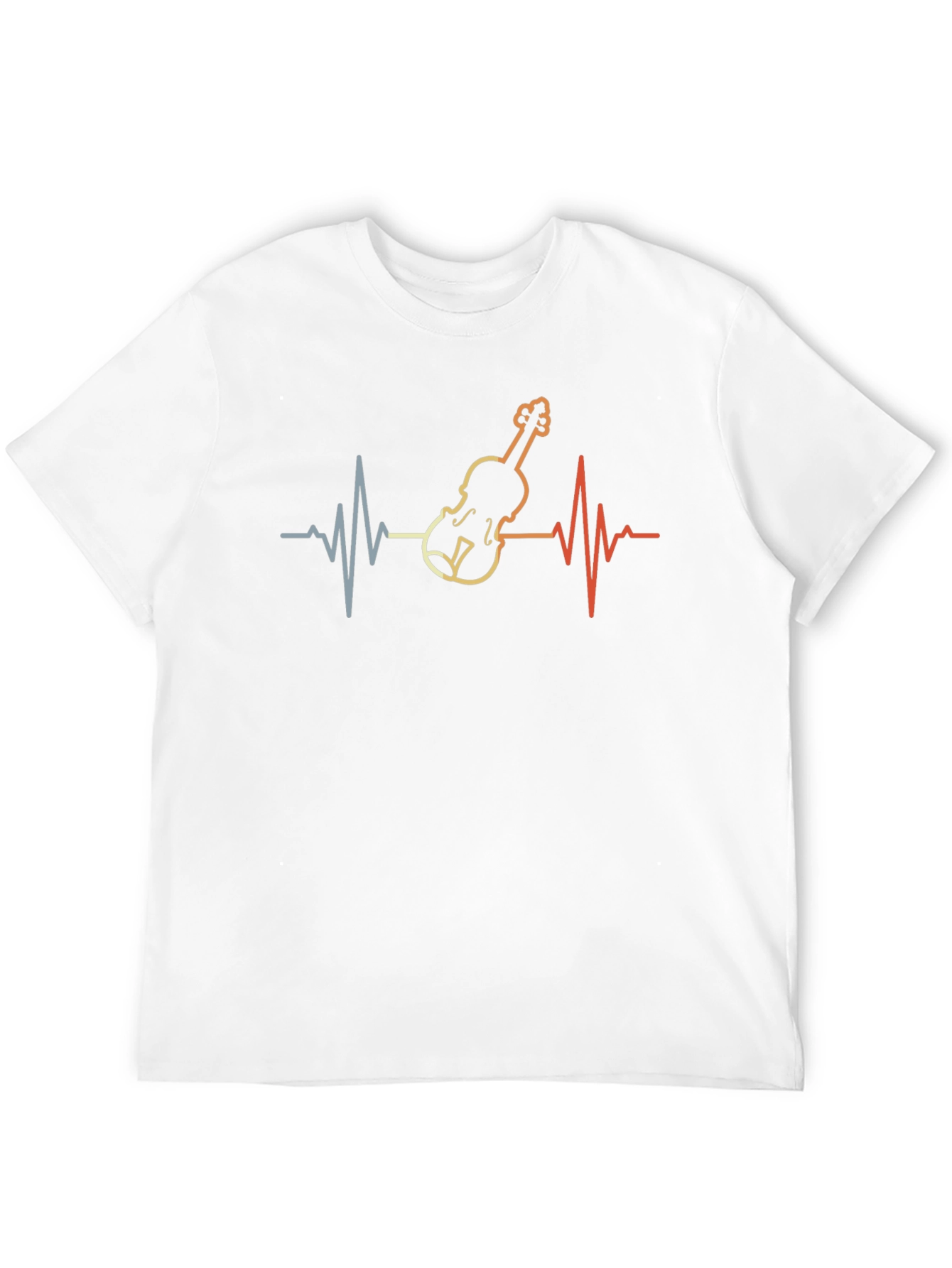 Violin Heartbeat Graphic T-Shirt
