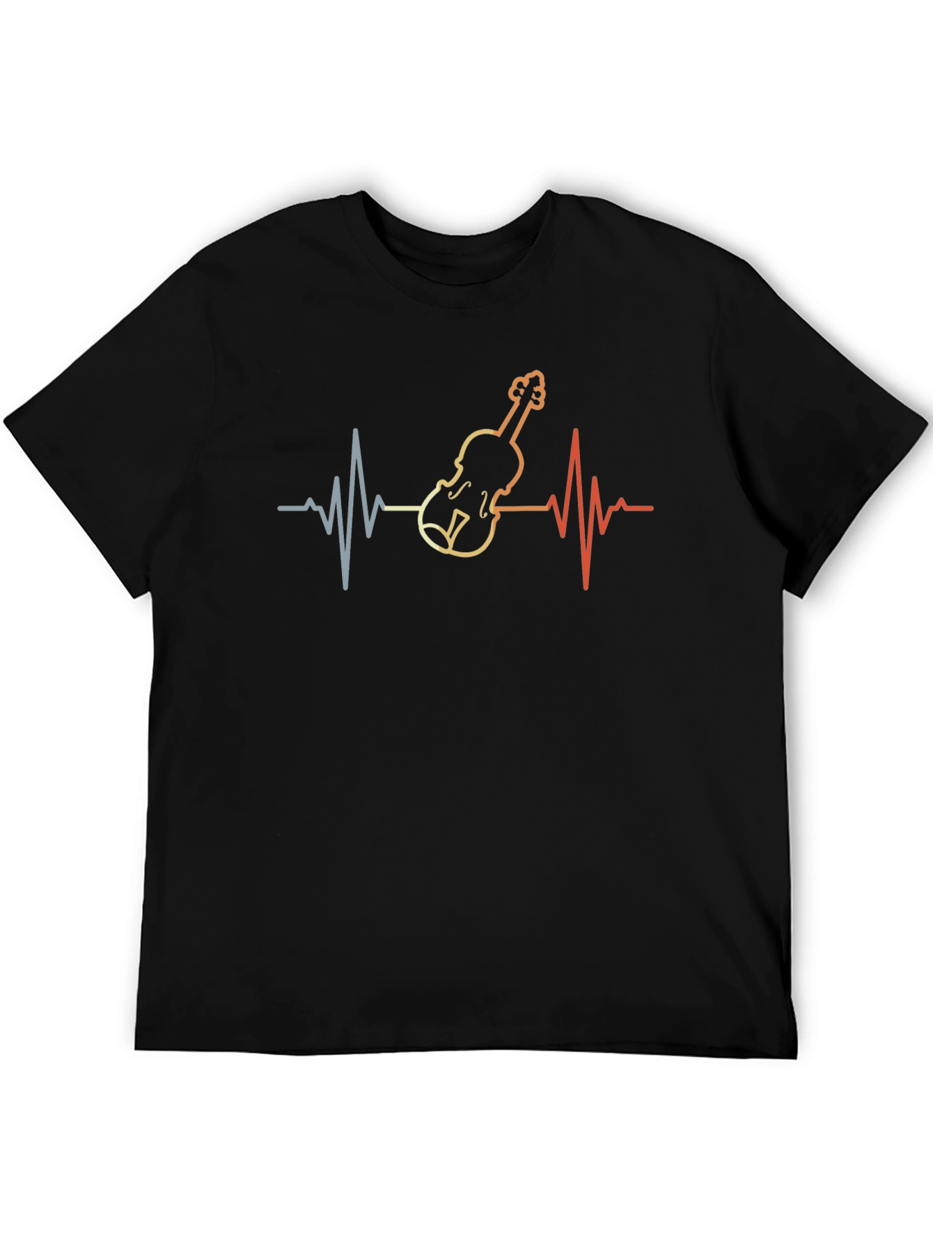 Violin Heartbeat Graphic T-Shirt