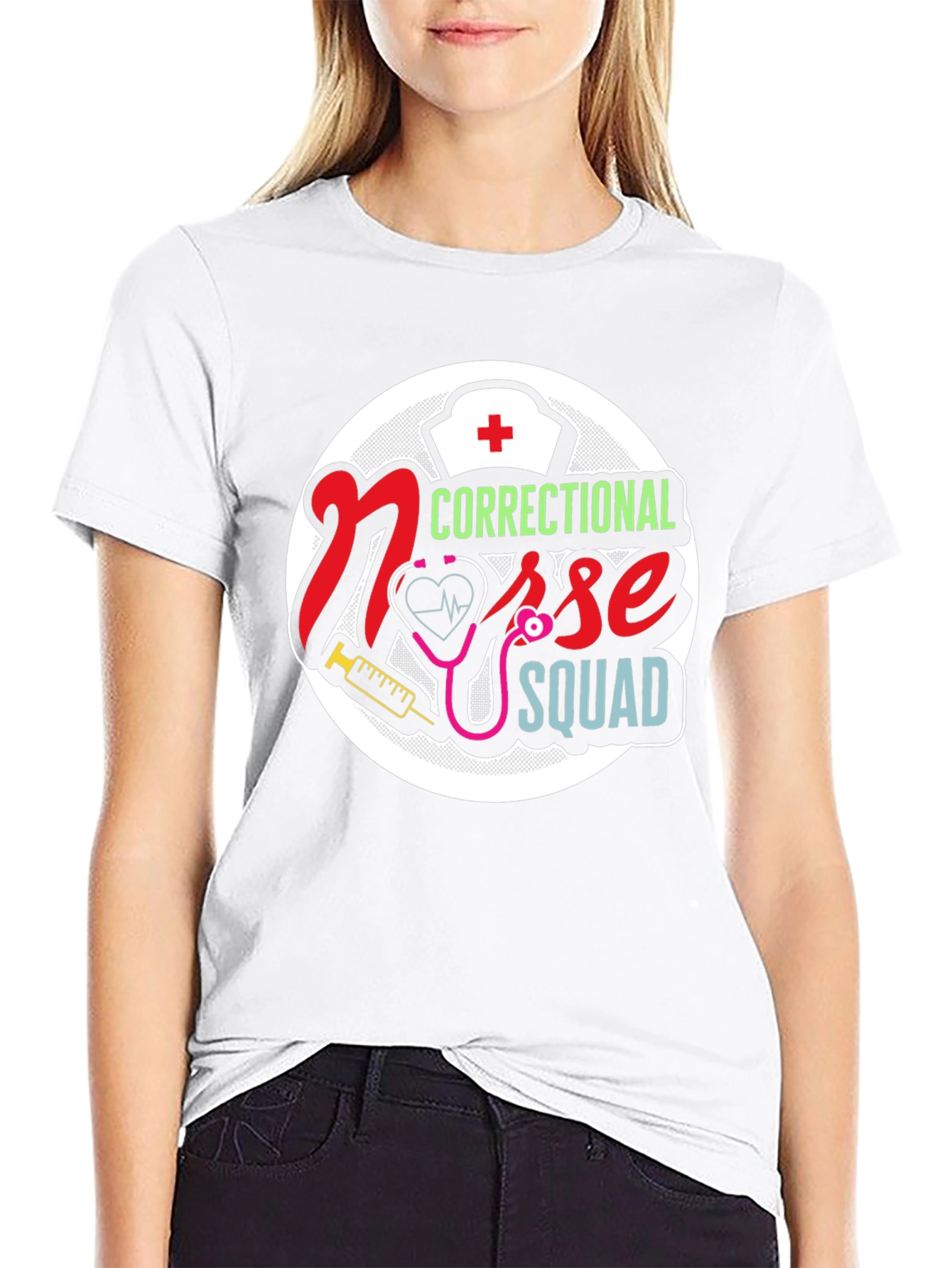 Correctional Nurse Squad Graphic T-Shirt