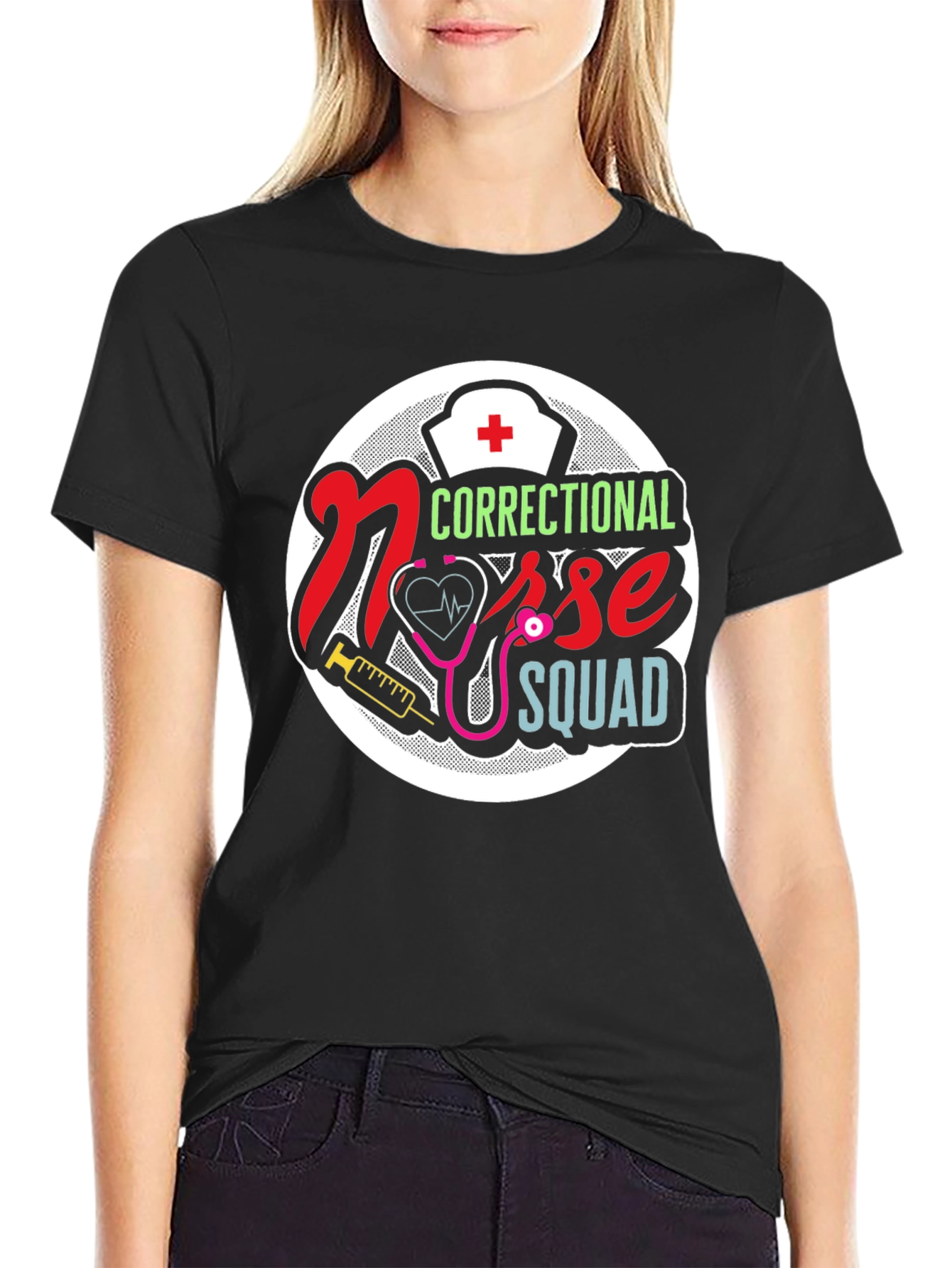 Correctional Nurse Squad Graphic T-Shirt