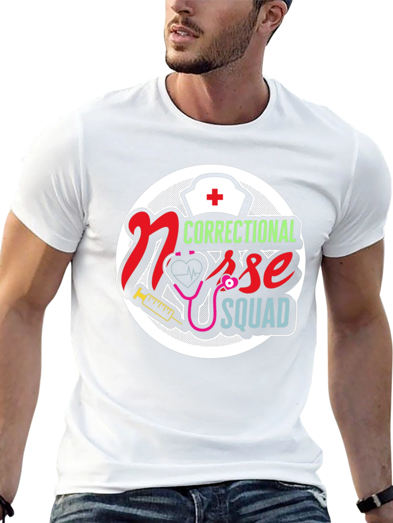 Correctional Nurse Squad Graphic T-Shirt