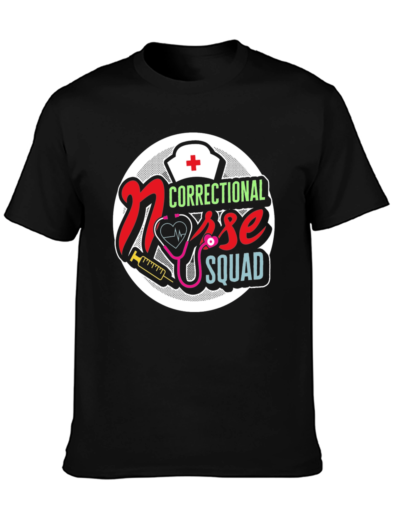 Correctional Nurse Squad Graphic T-Shirt