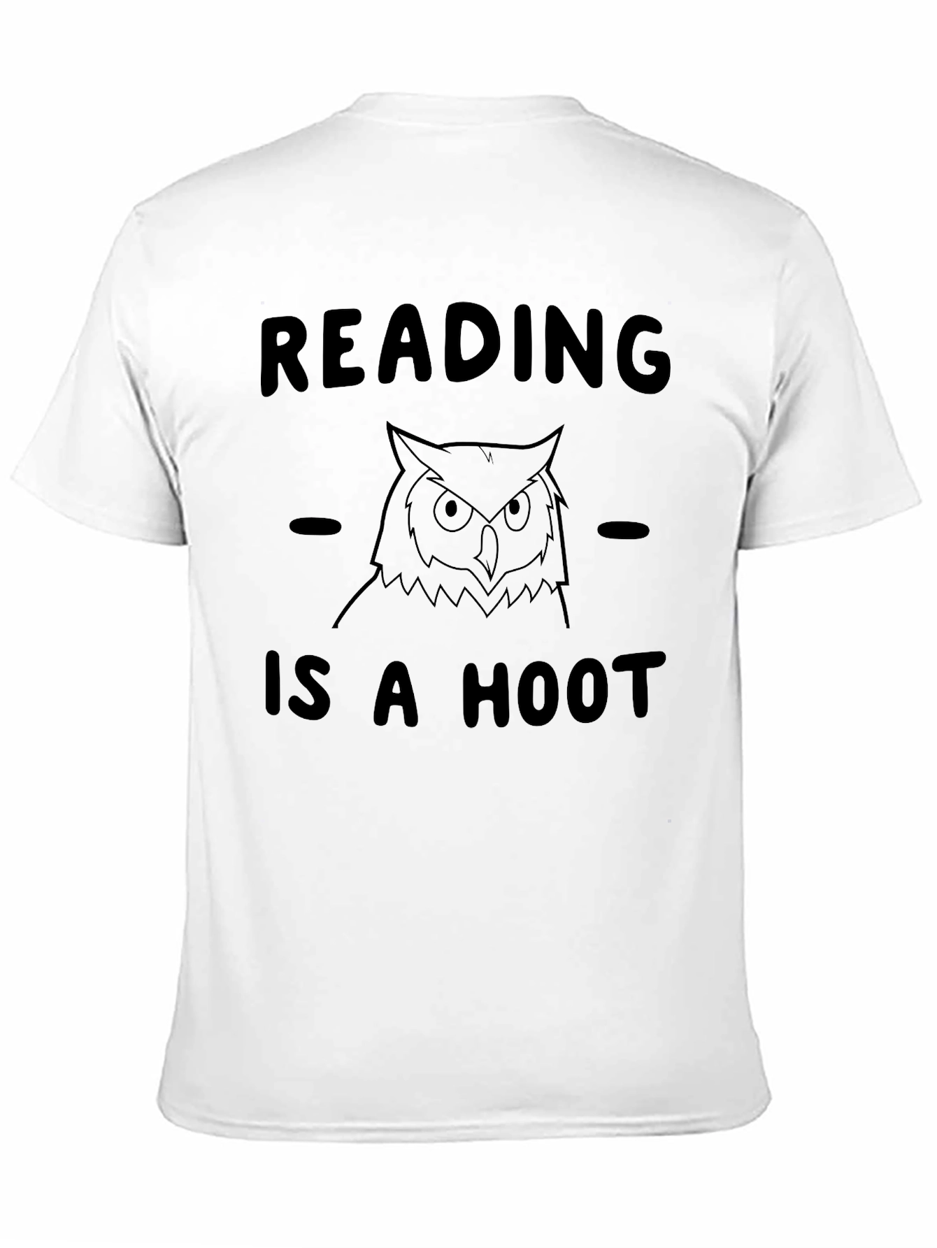 Reading is a Hoot Owl T-Shirt - Black