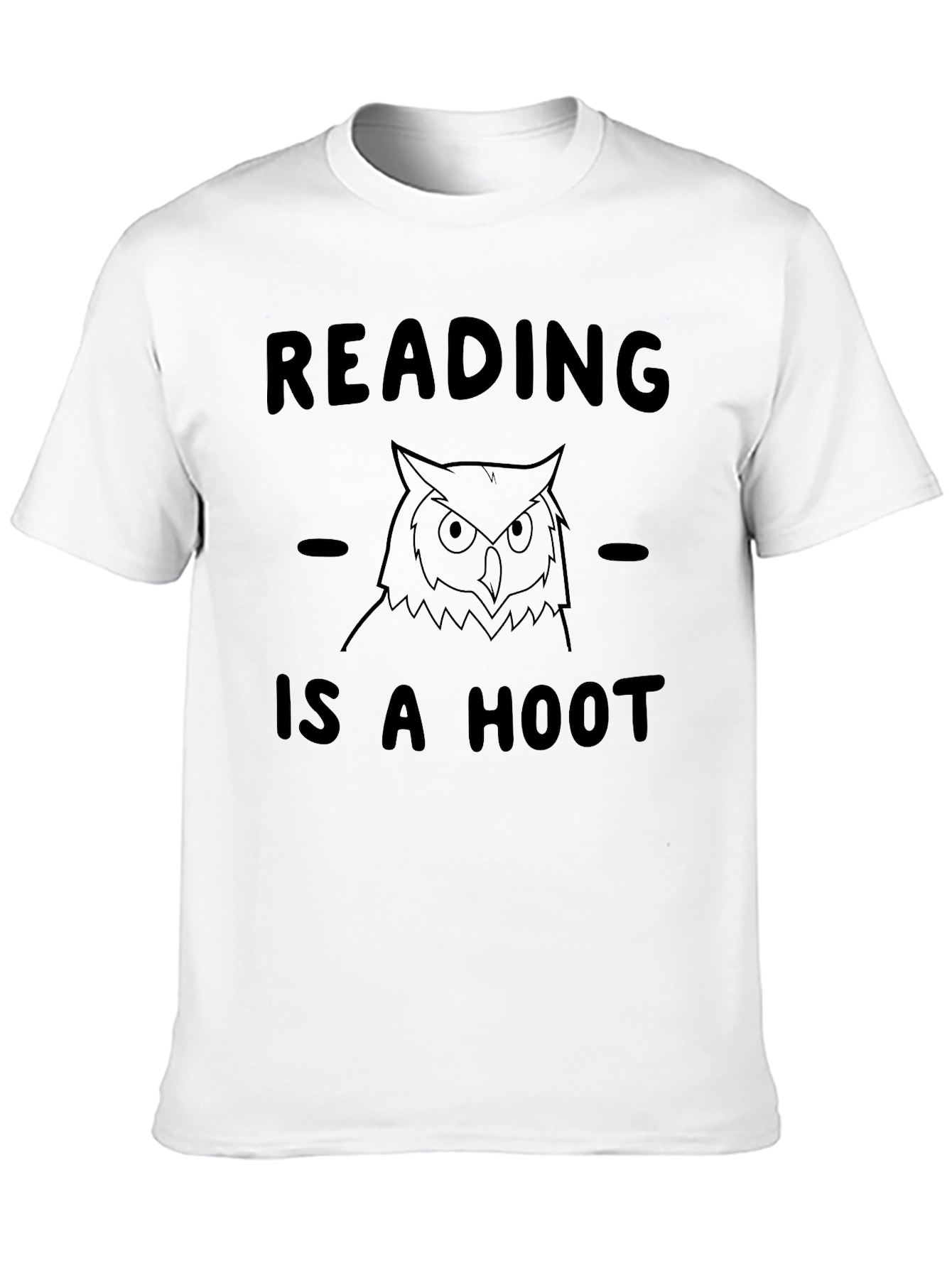 Reading is a Hoot Owl T-Shirt - Black