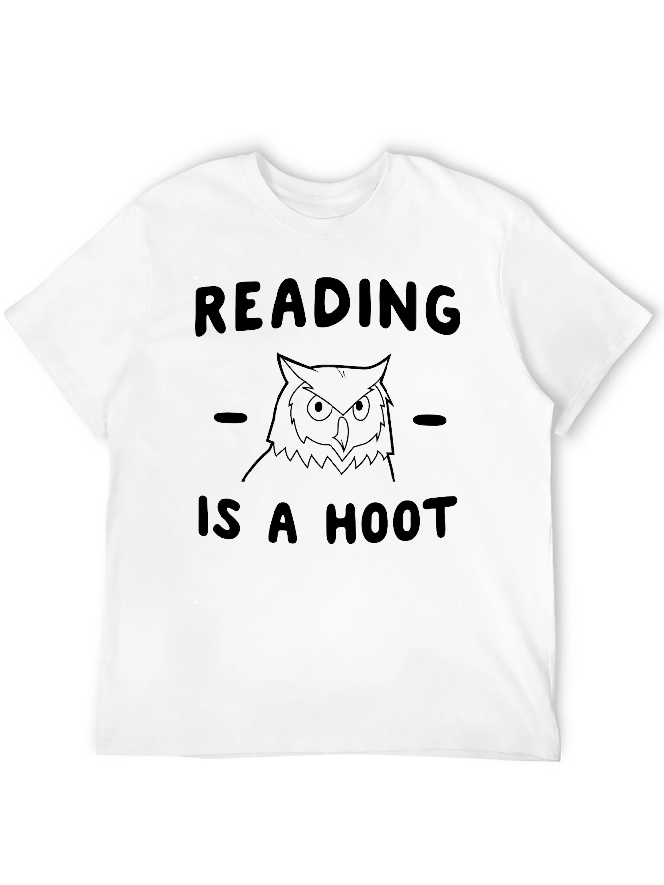 Reading is a Hoot Owl T-Shirt - Black