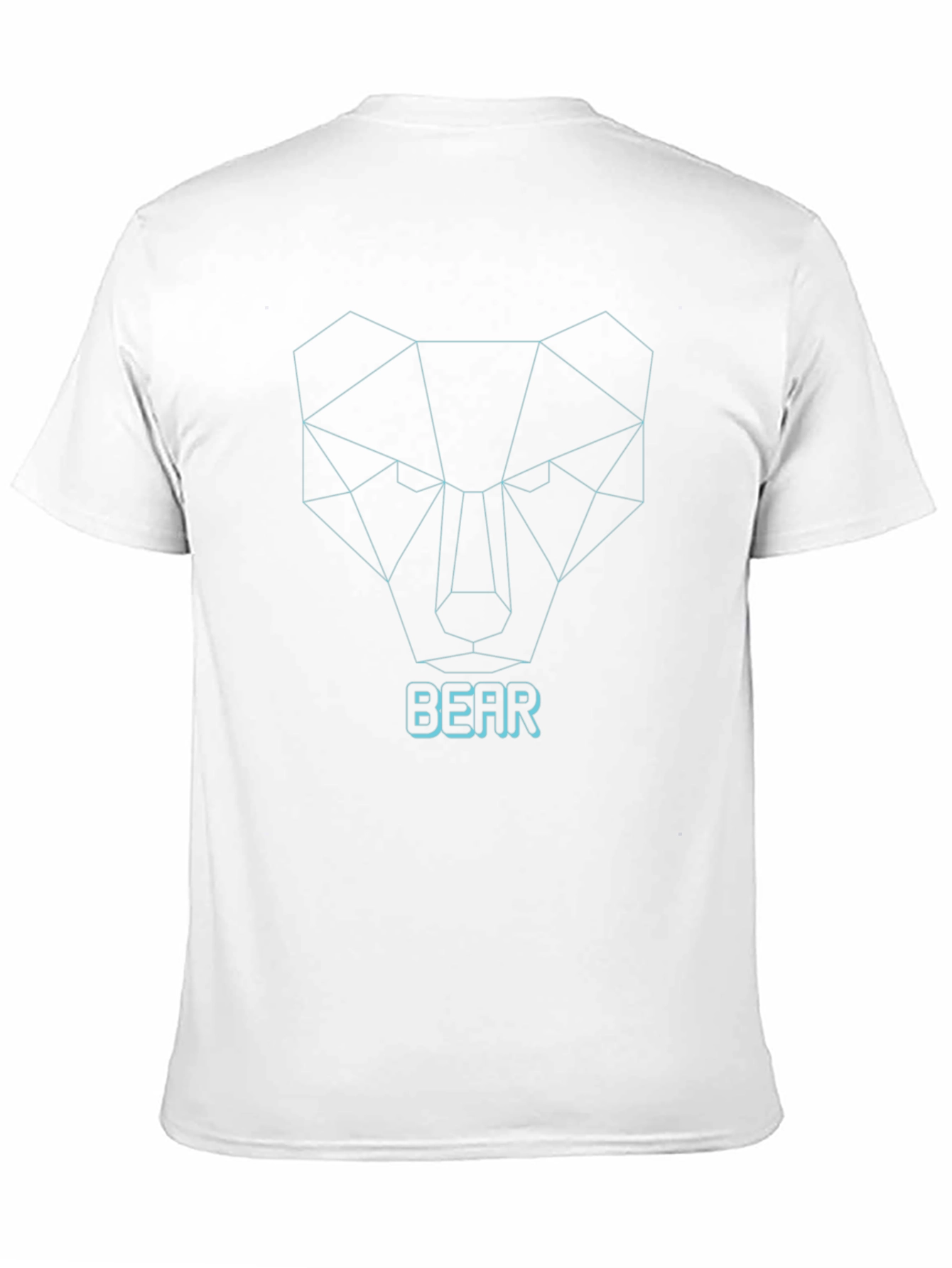 Geometric Bear Graphic Tee - Modern Style