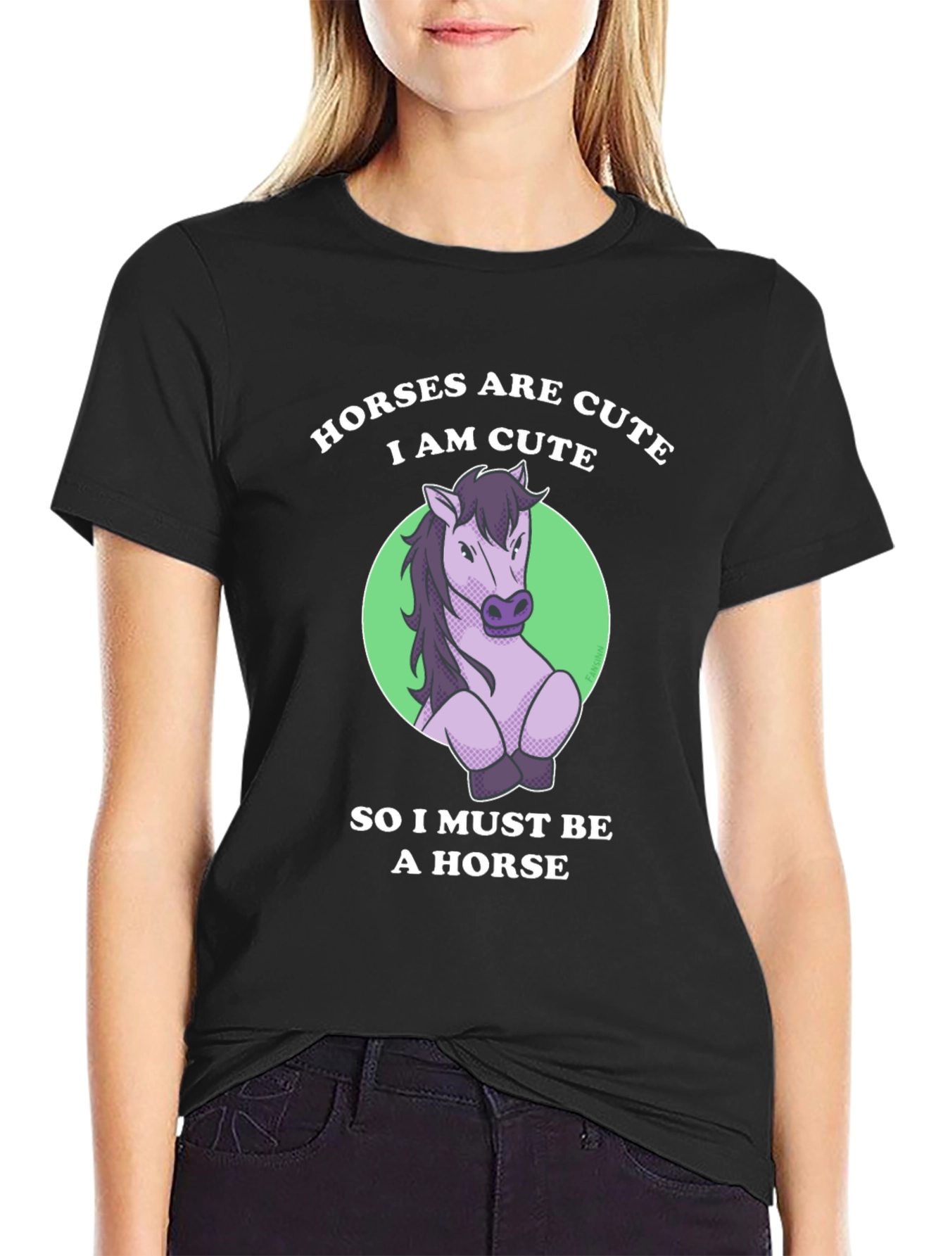 Cute Horse T-Shirt - Funny Animal Lover Tee