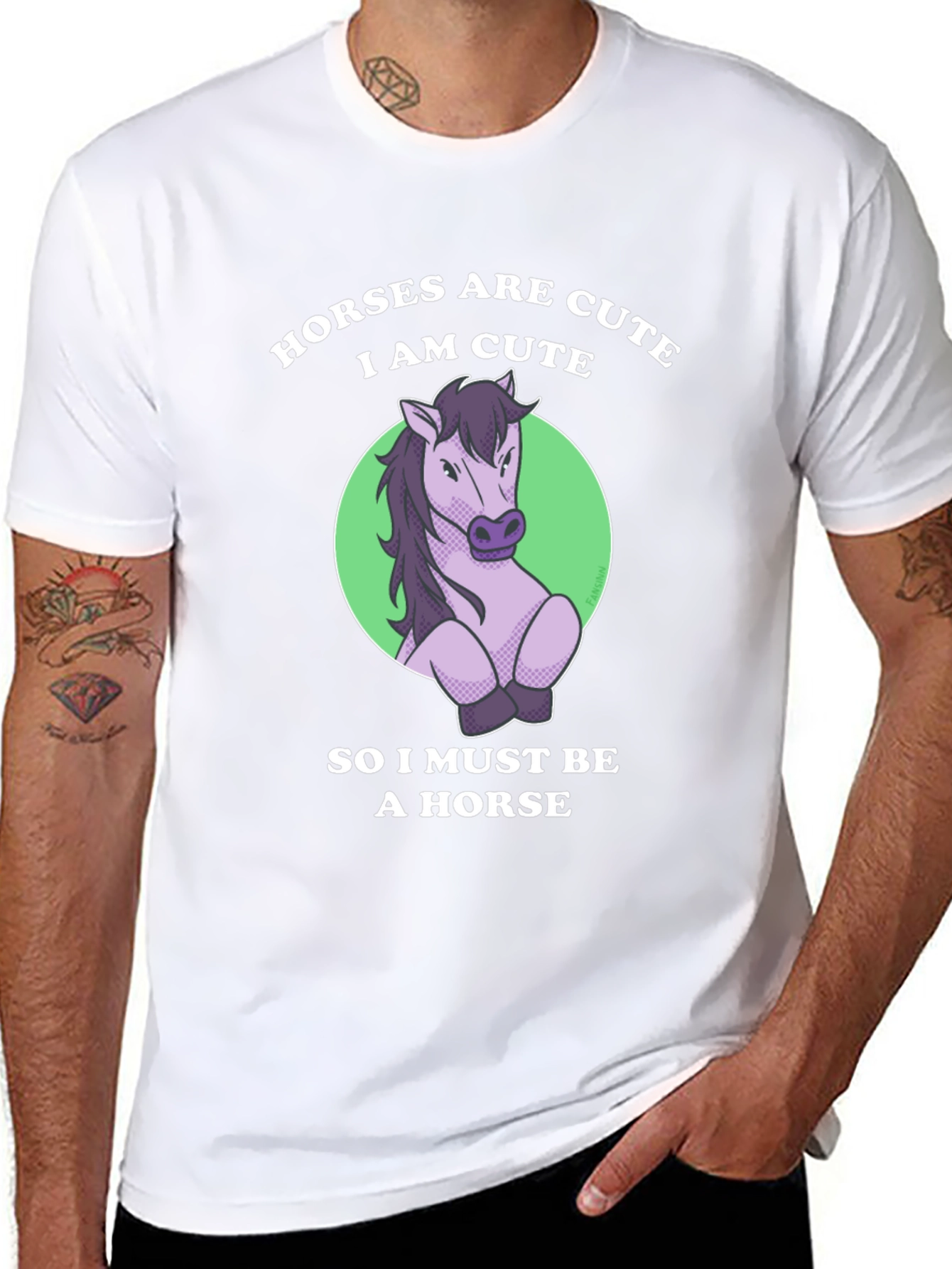 Cute Horse T-Shirt - Funny Animal Lover Tee