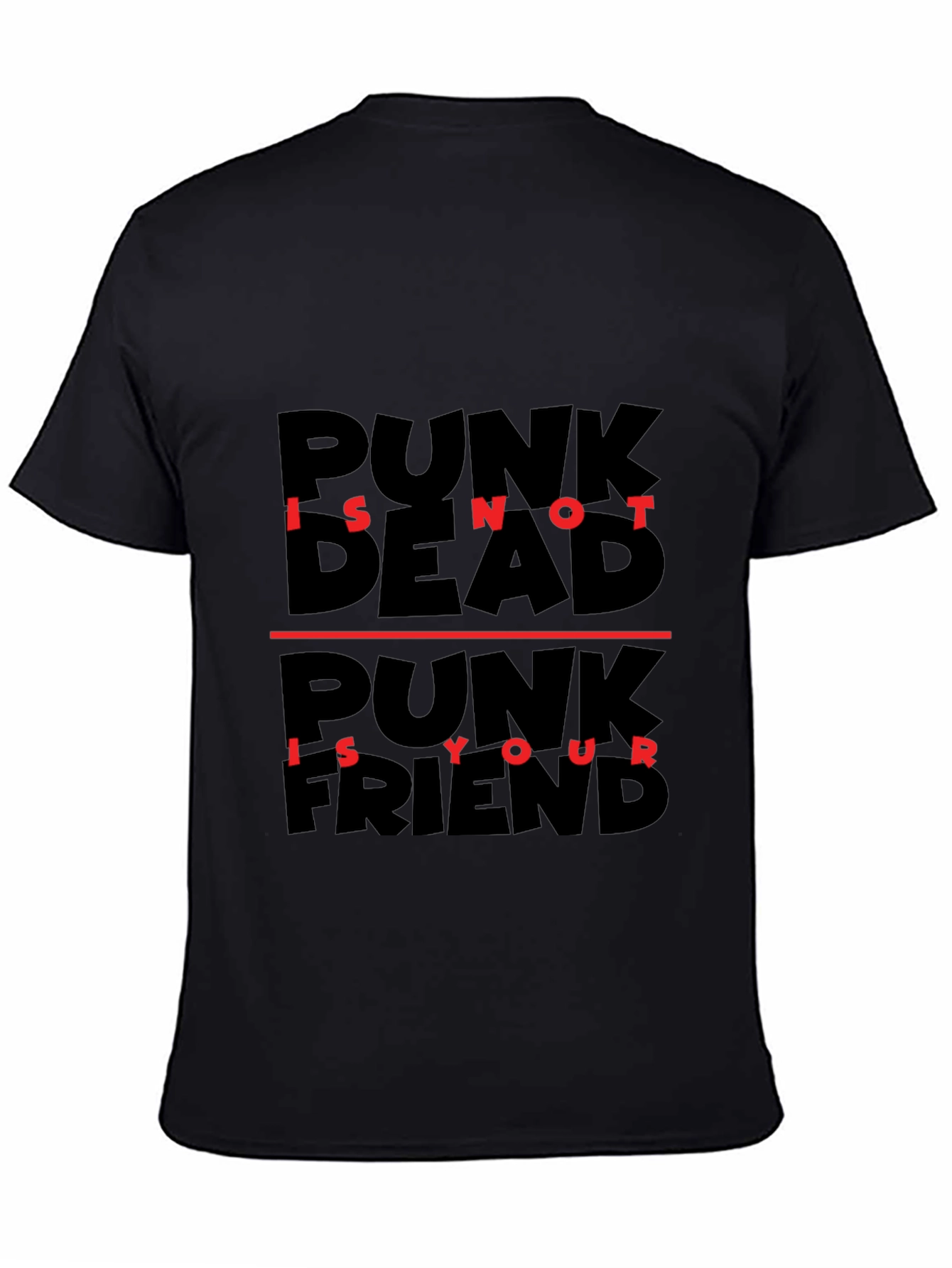 Punk Is Not Dead T-Shirt - Black Graphic Tee