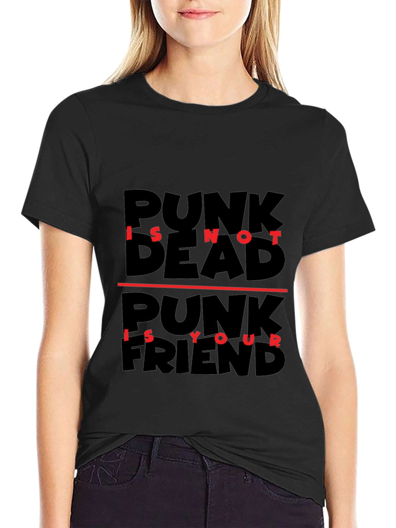 Punk Is Not Dead T-Shirt - Black Graphic Tee
