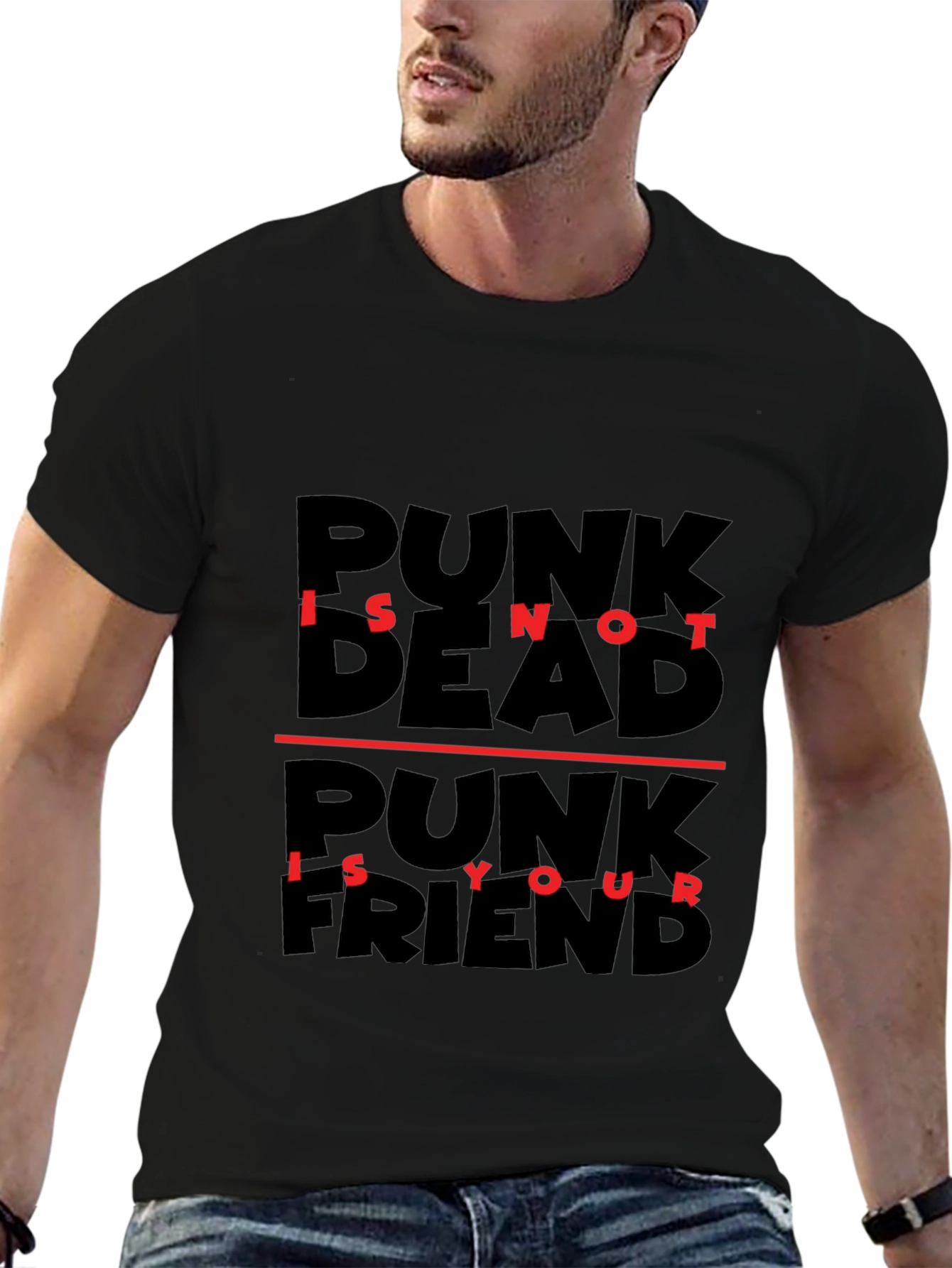 Punk Is Not Dead T-Shirt - Black Graphic Tee