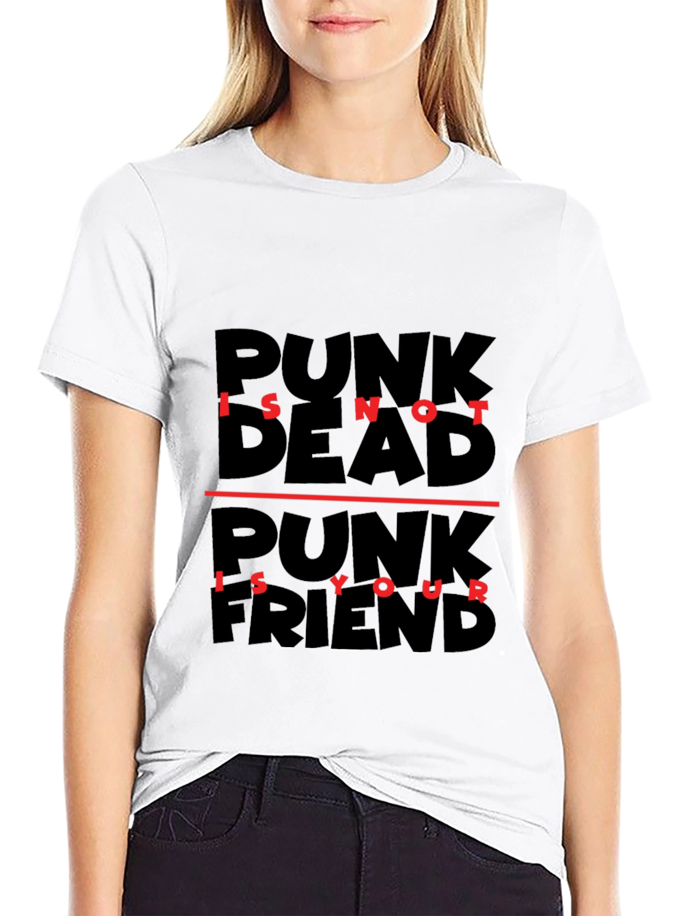 Punk Is Not Dead T-Shirt - Black Graphic Tee