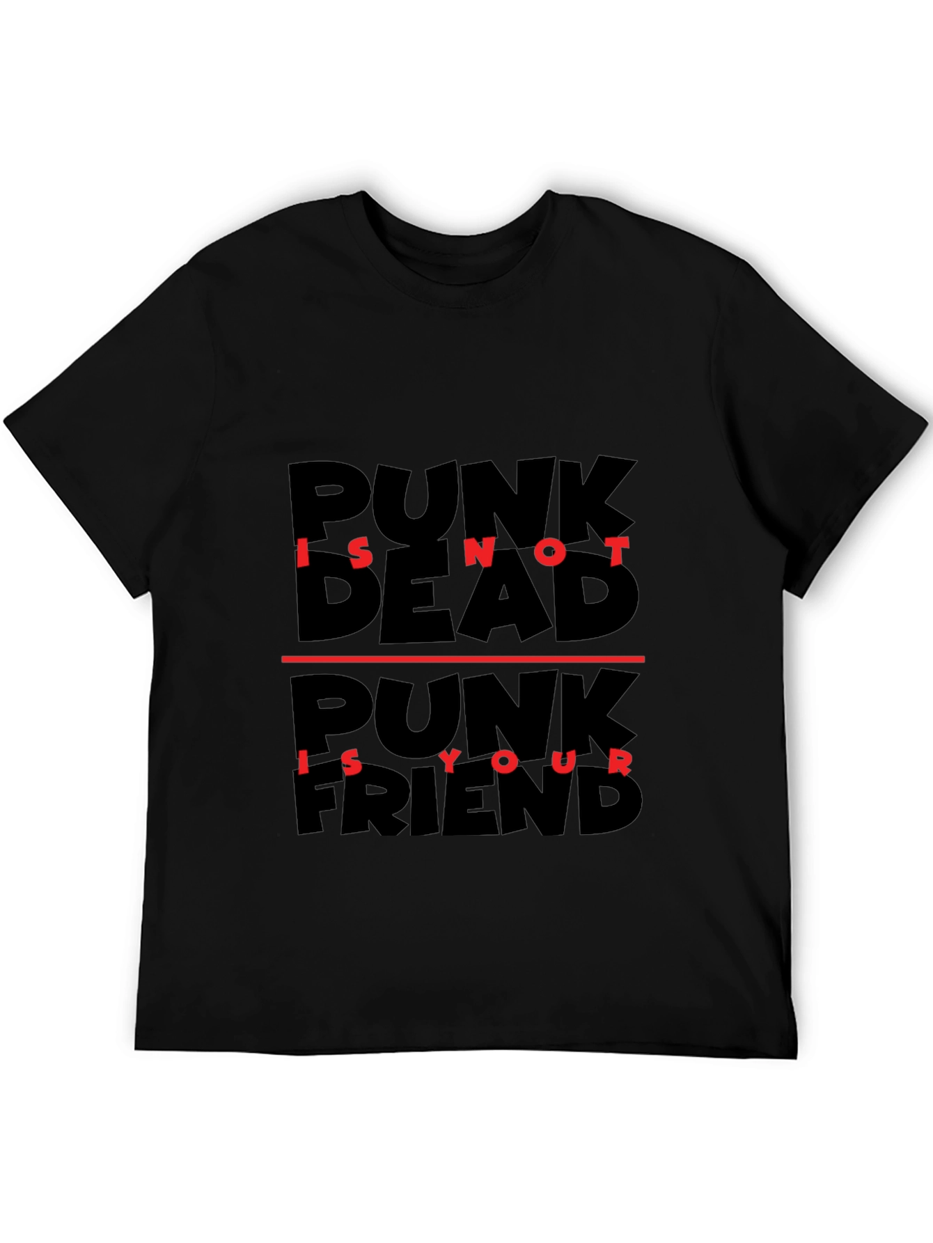 Punk Is Not Dead T-Shirt - Black Graphic Tee