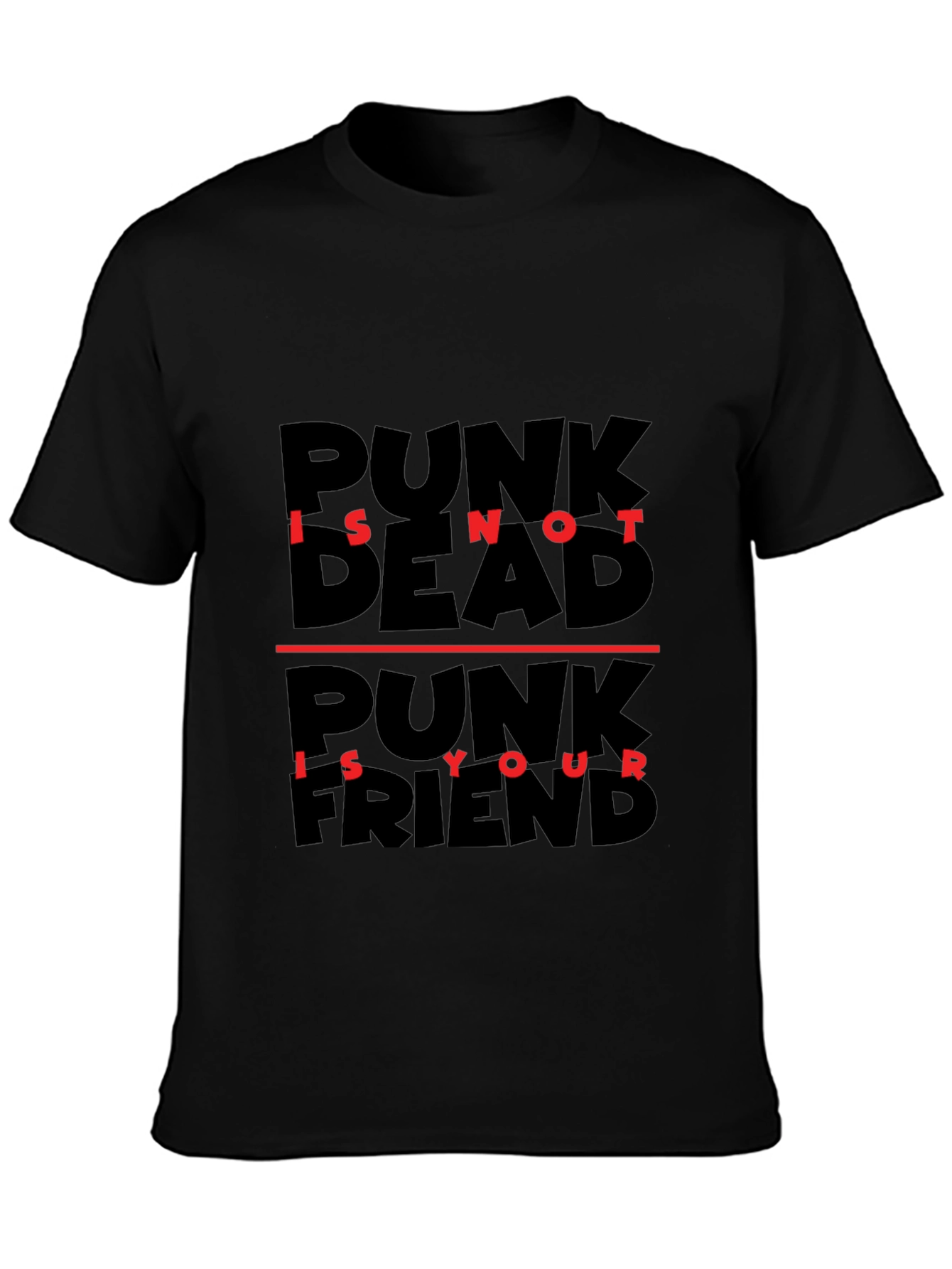 Punk Is Not Dead T-Shirt - Black Graphic Tee