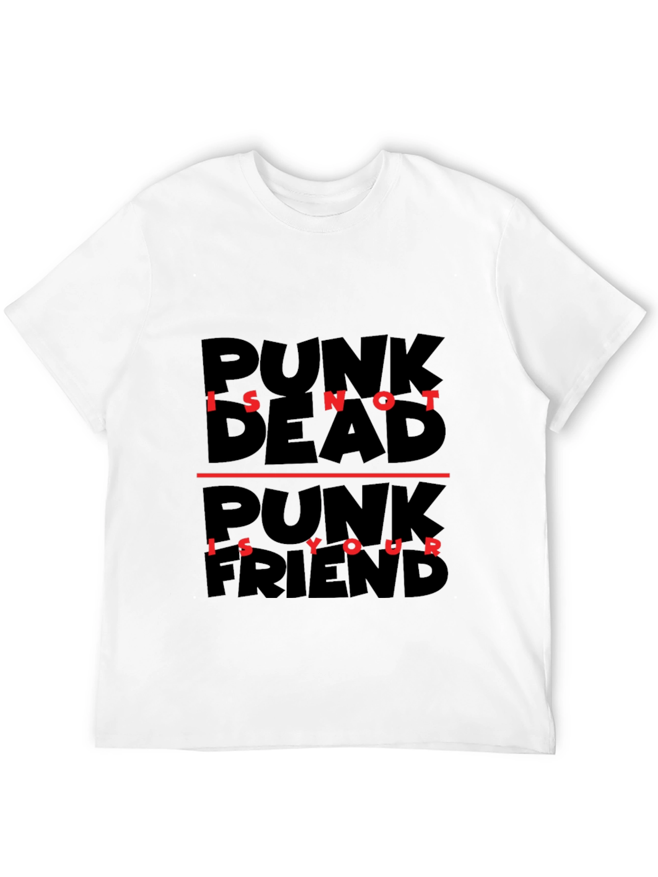 Punk Is Not Dead T-Shirt - Black Graphic Tee