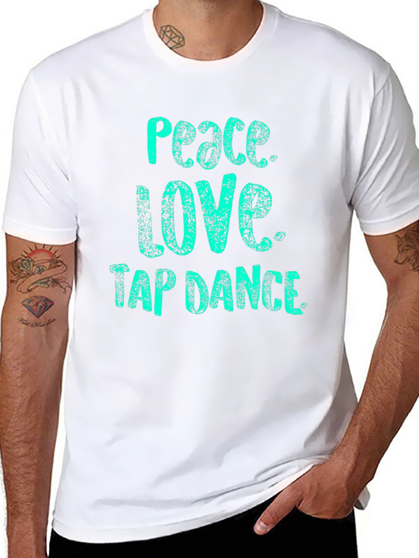 Peace Love Tap Dance Black T-Shirt
