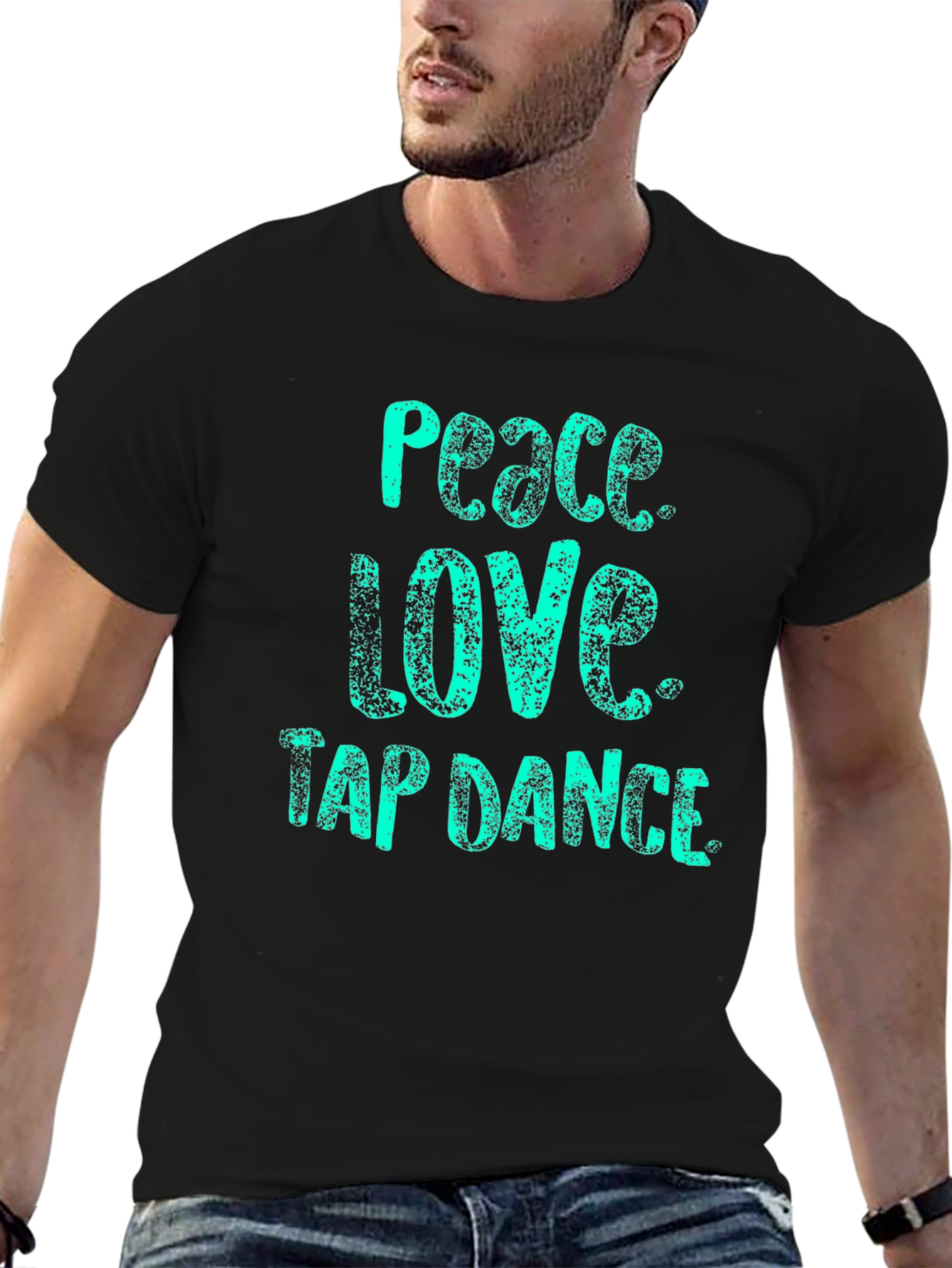 Peace Love Tap Dance Black T-Shirt