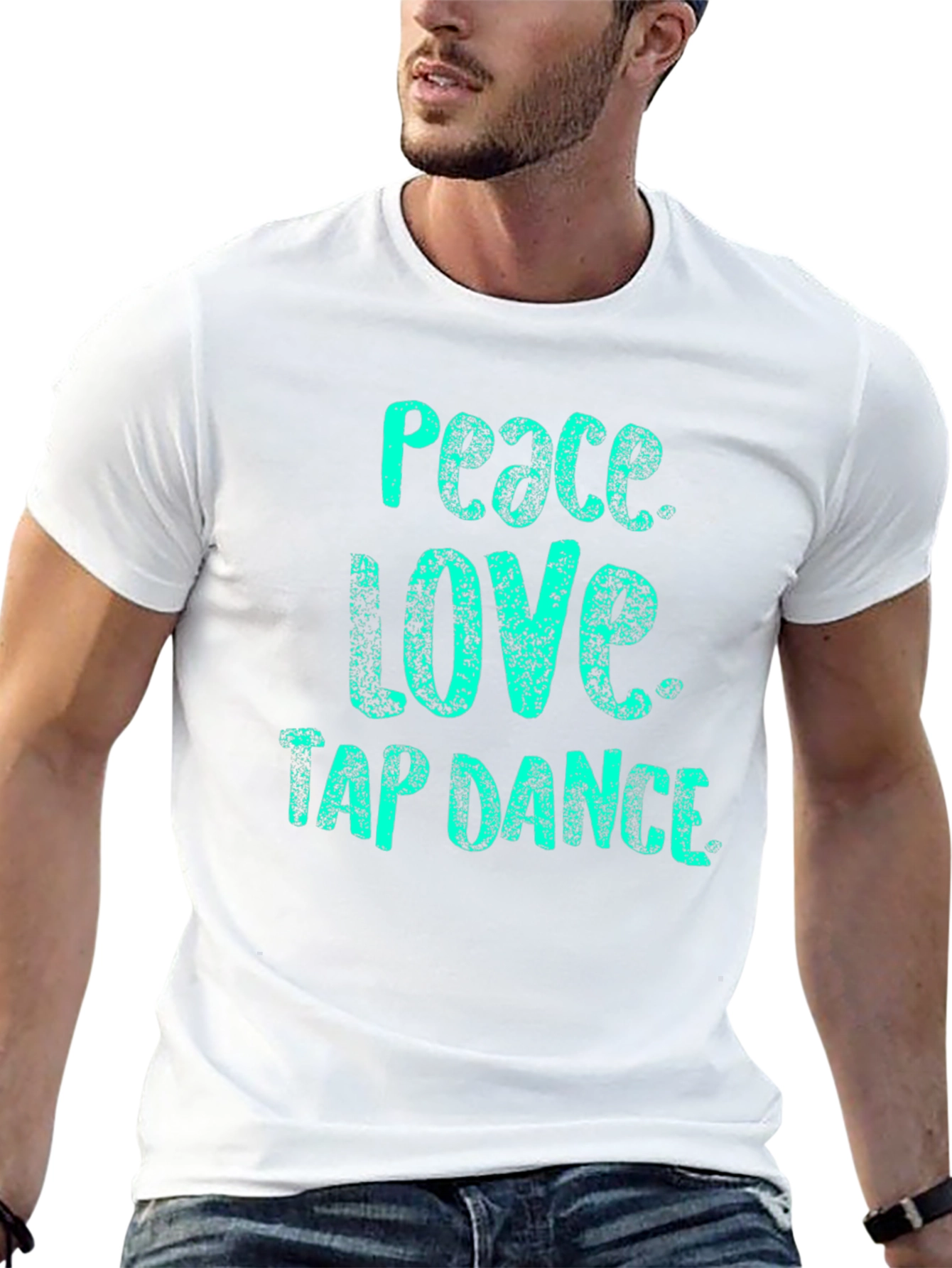 Peace Love Tap Dance Black T-Shirt