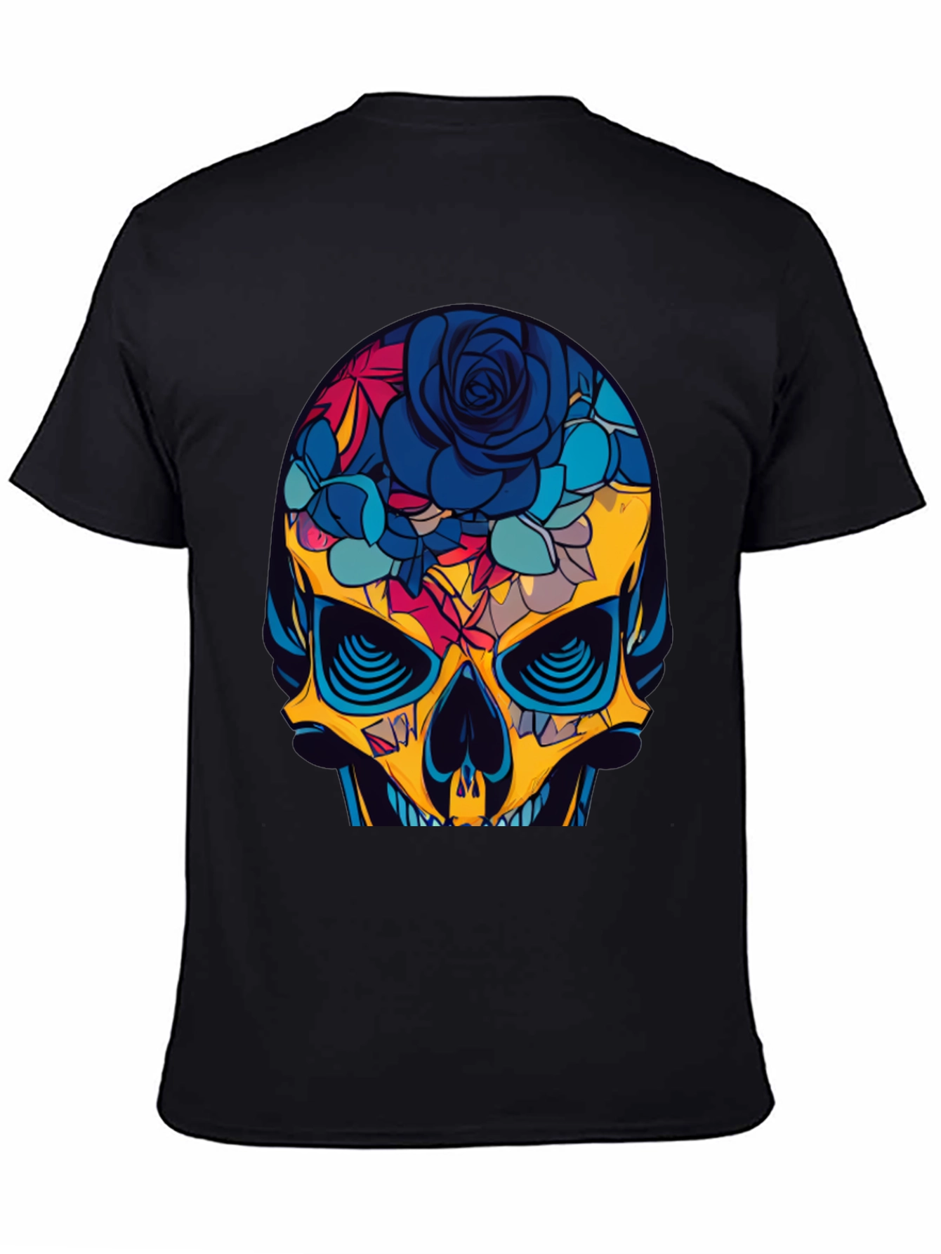 Floral Skull Graphic Tee - Bold & Stylish