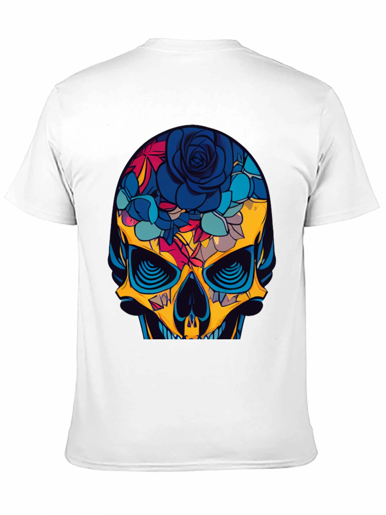 Floral Skull Graphic Tee - Bold & Stylish
